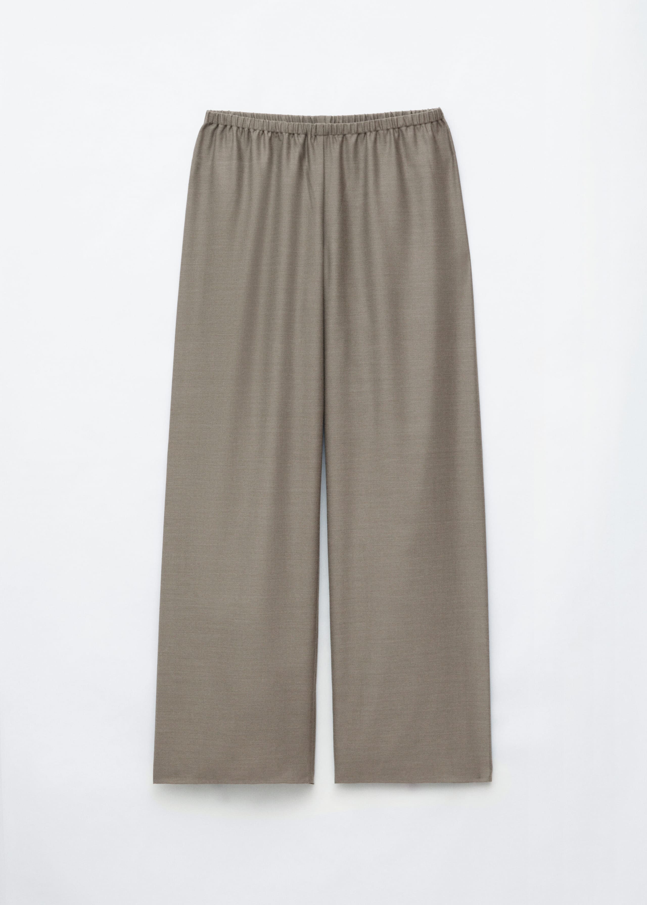 Pantaloni pull on in lana - Talpa scuro - Natura morta