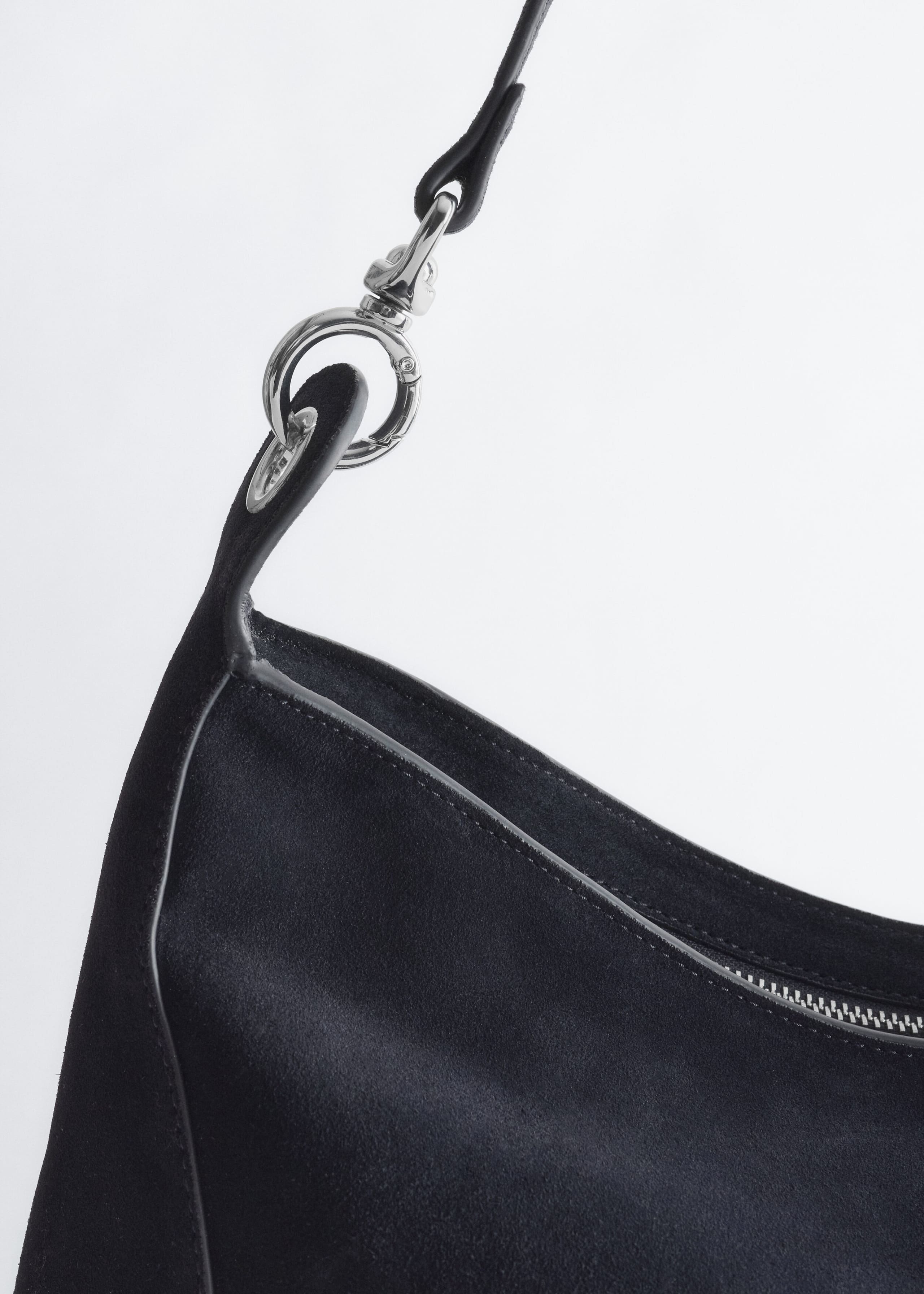 Split-Suede Carryall Bag - Blue - Still Life