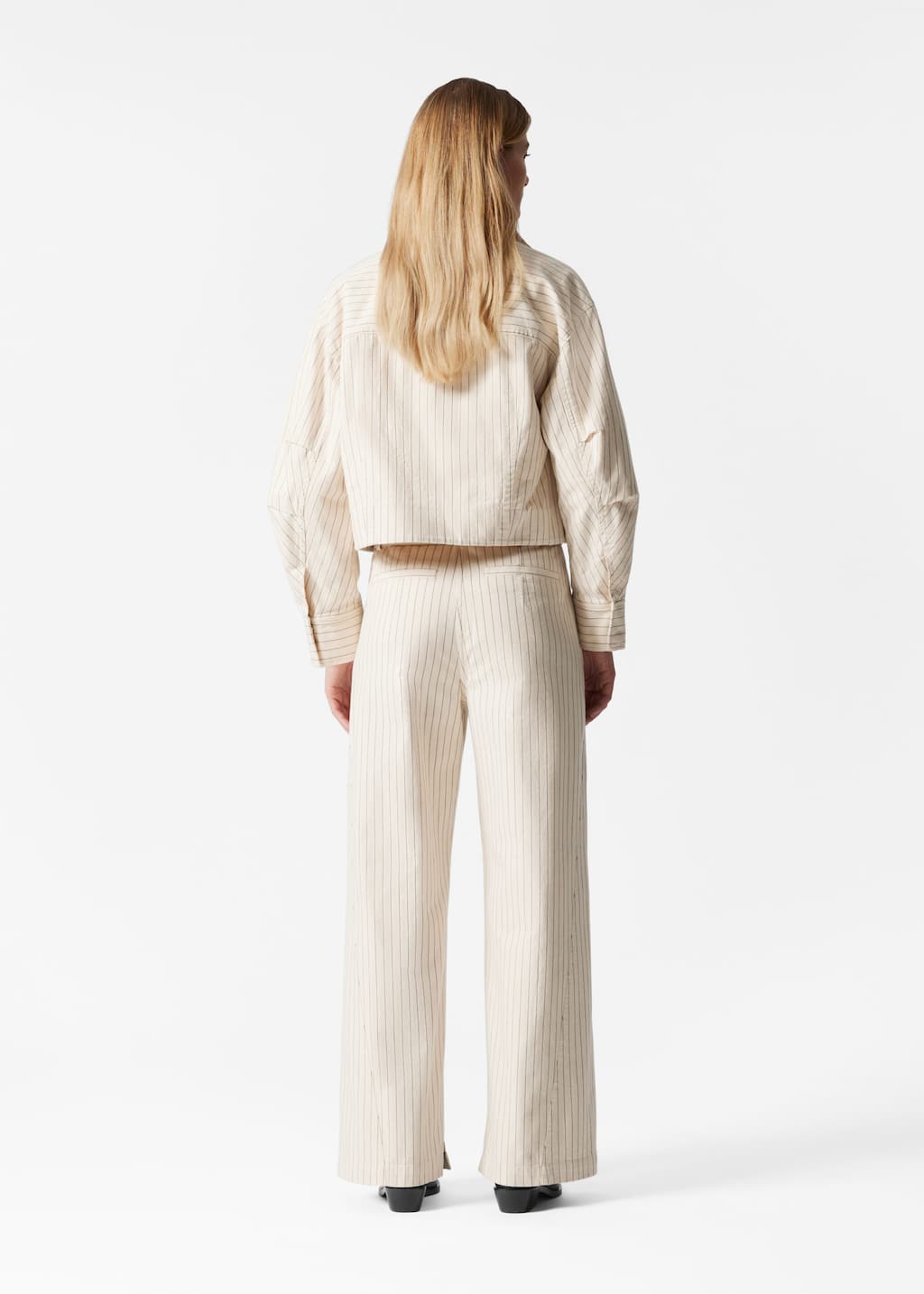 Image of Buckle-Belt Trousers