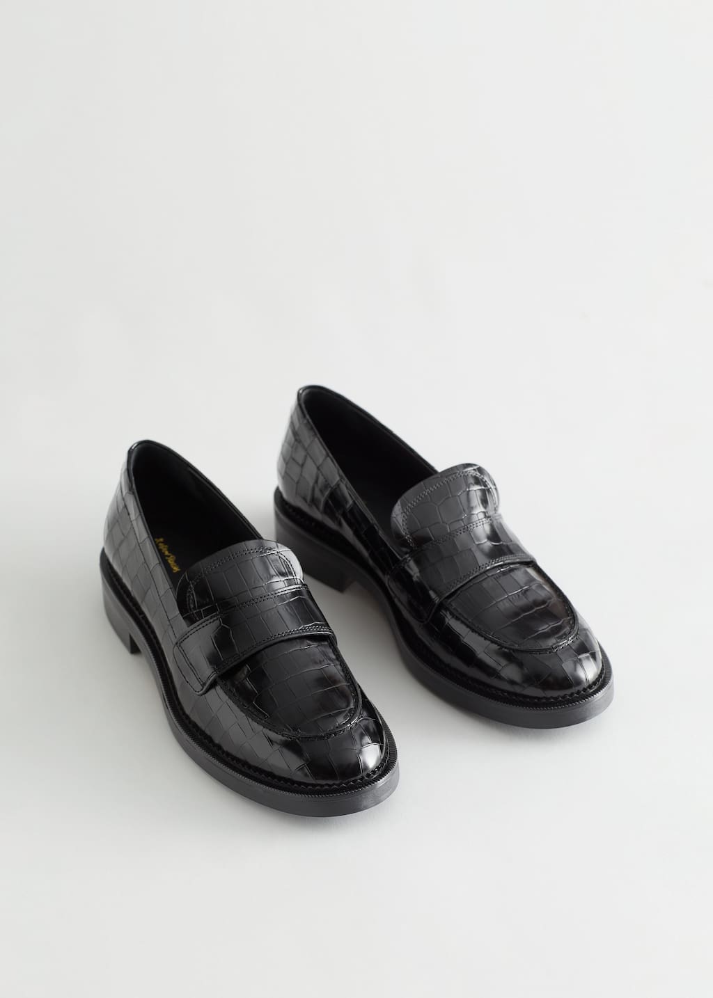 Penny-Loafer aus Leder - Schwarz - Stillleben