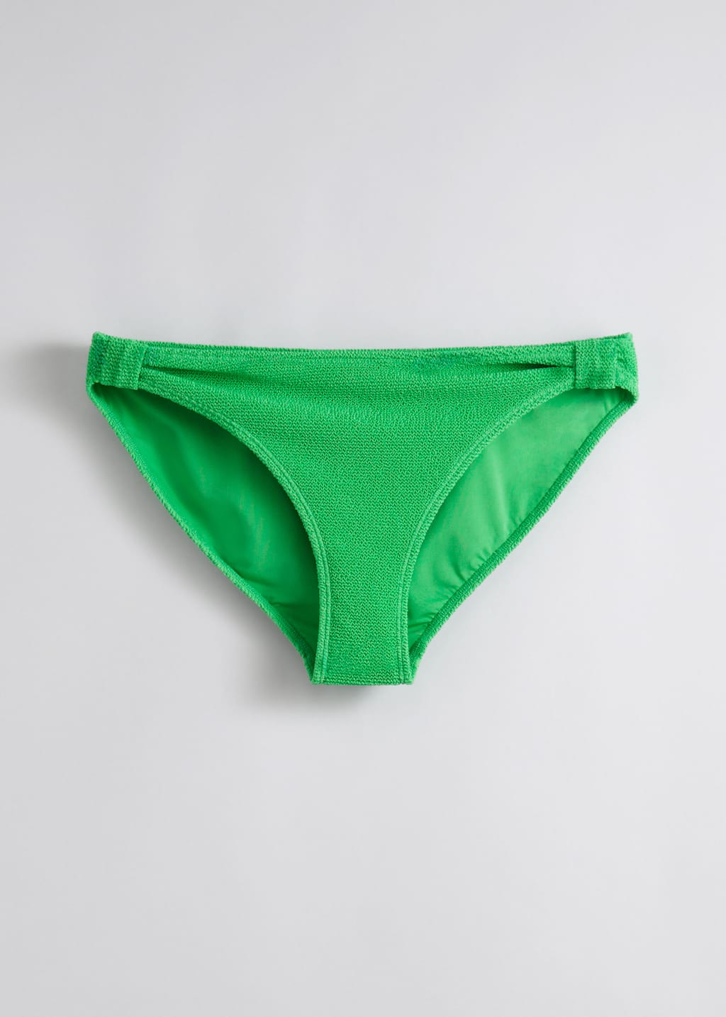 Textured Bikini Briefs - Blue - Still Life