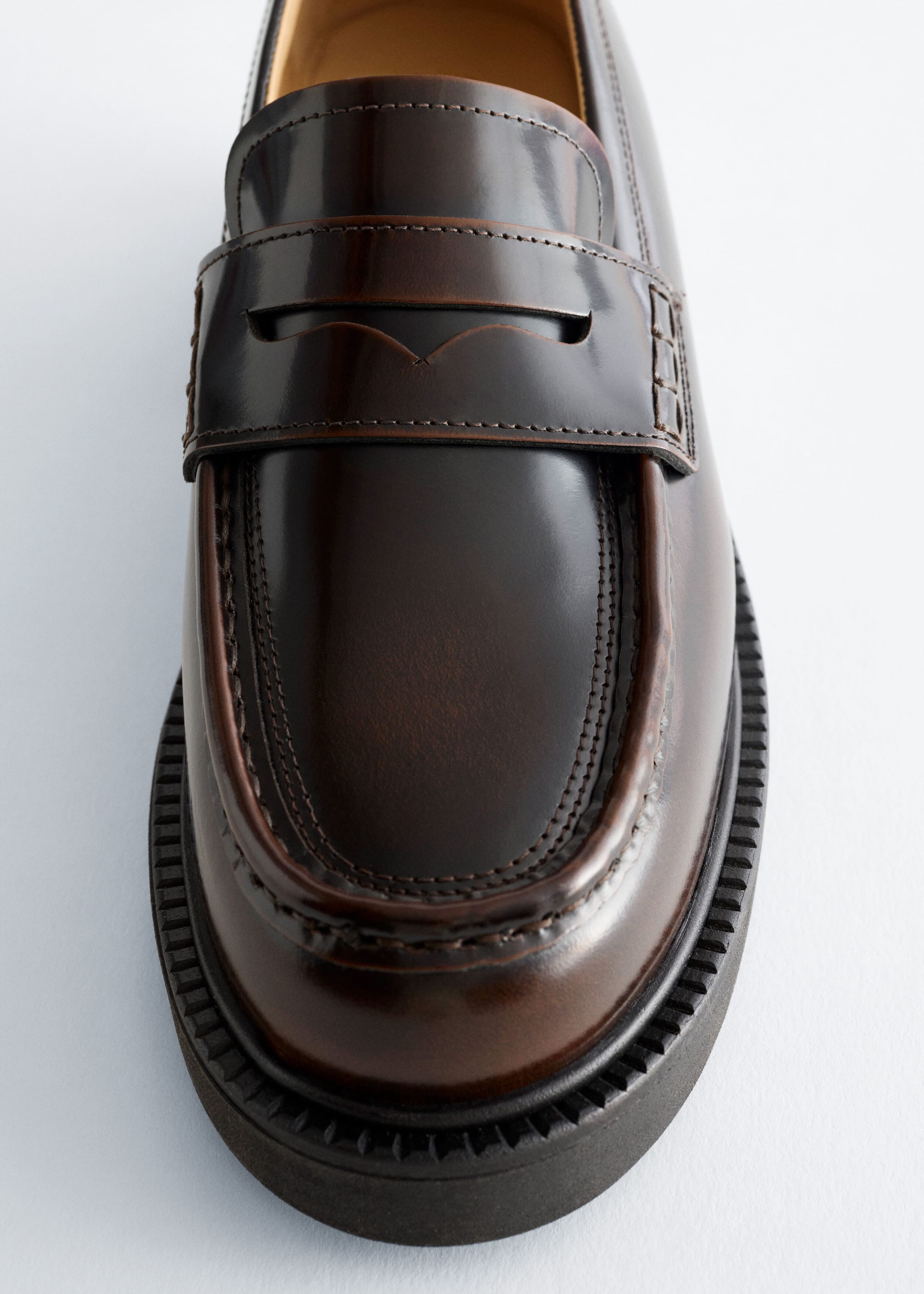 Image of Chunky Leather Loafers