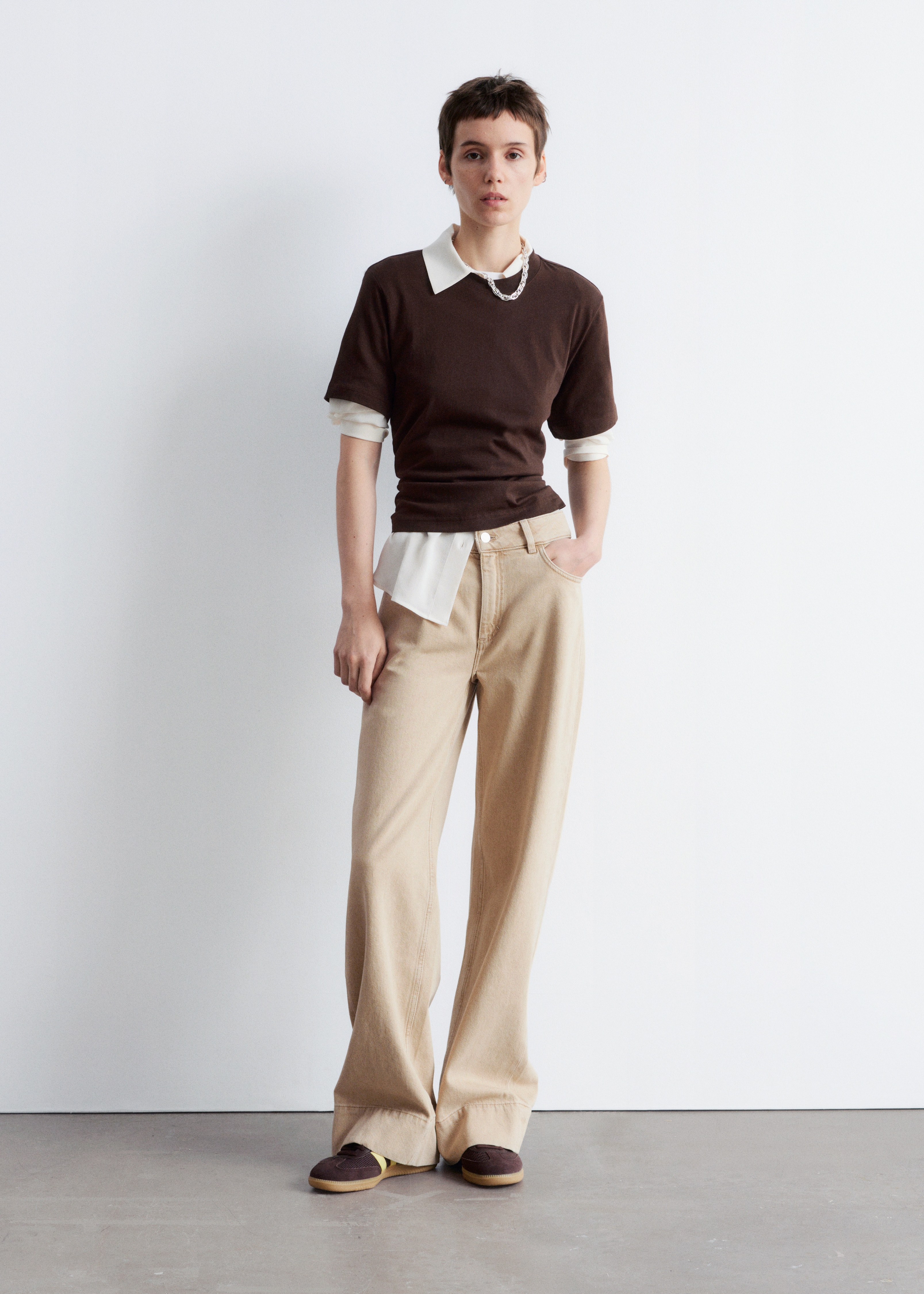 Τζιν με Ίσια Γραμμή - Μπεζ