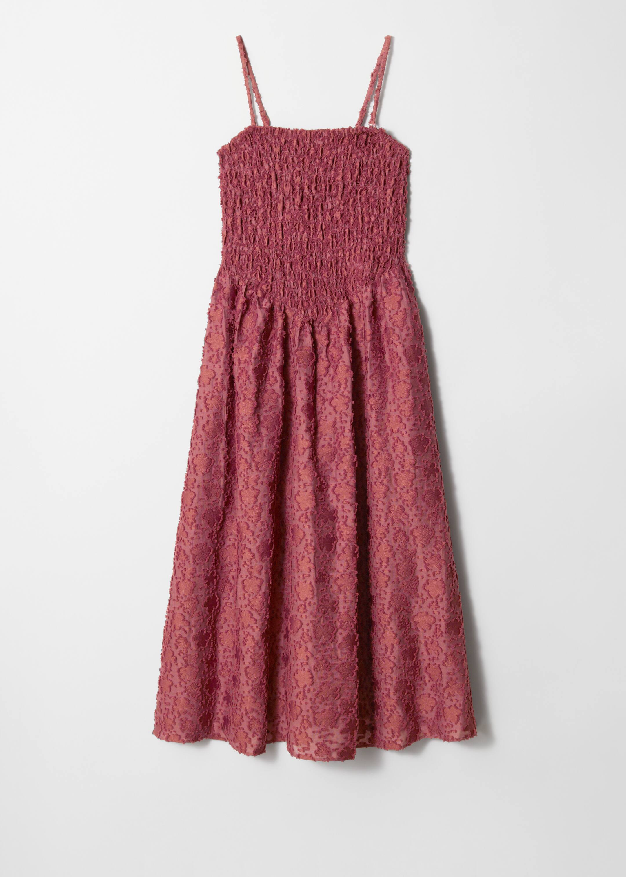 Προβολή μεγαλύτερης εικόνας: Smock Maxi Dress - Σκούρο Κόκκινο - Ladies | H&M GR 4
