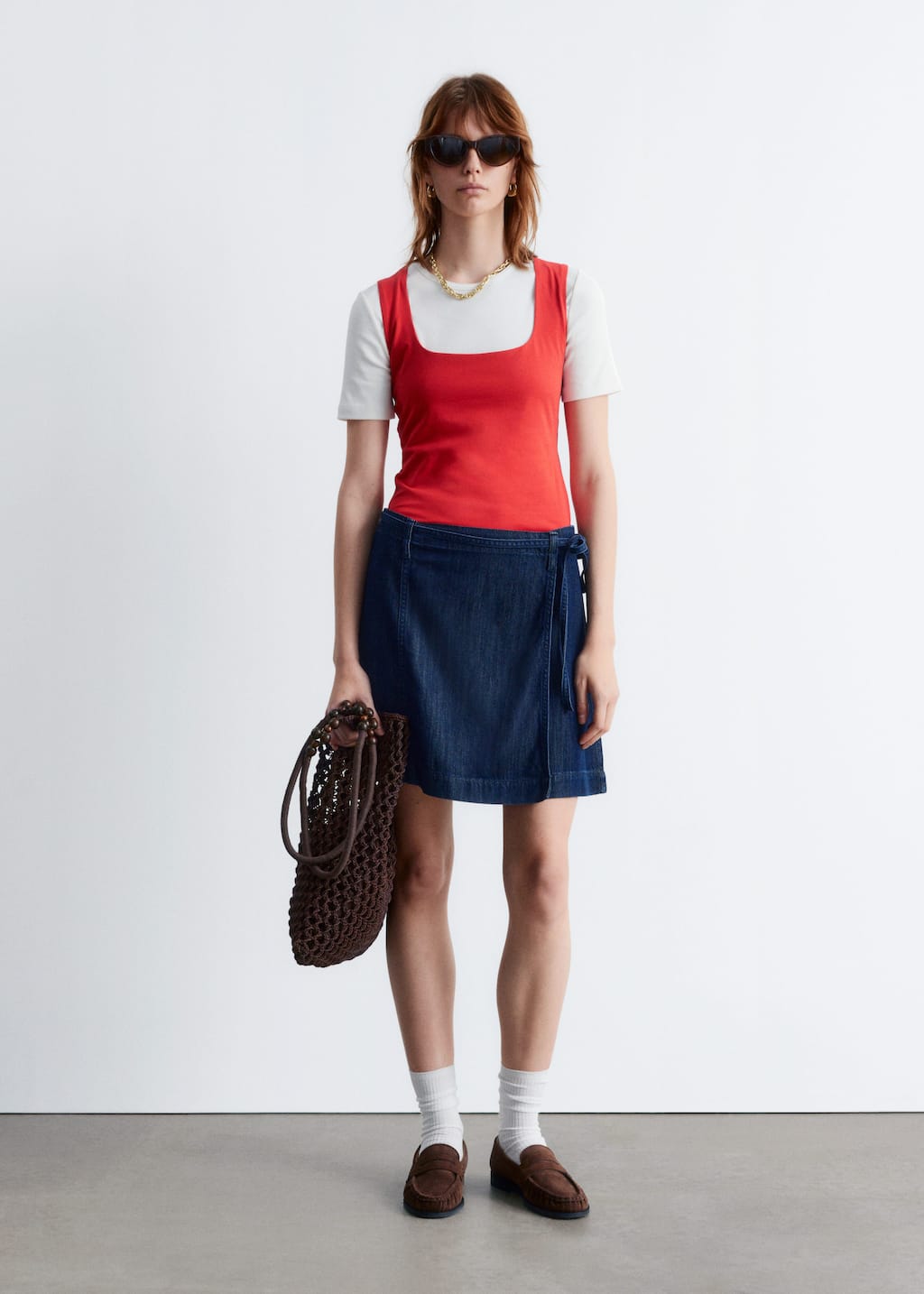 Image of Square-Neck Tank Top