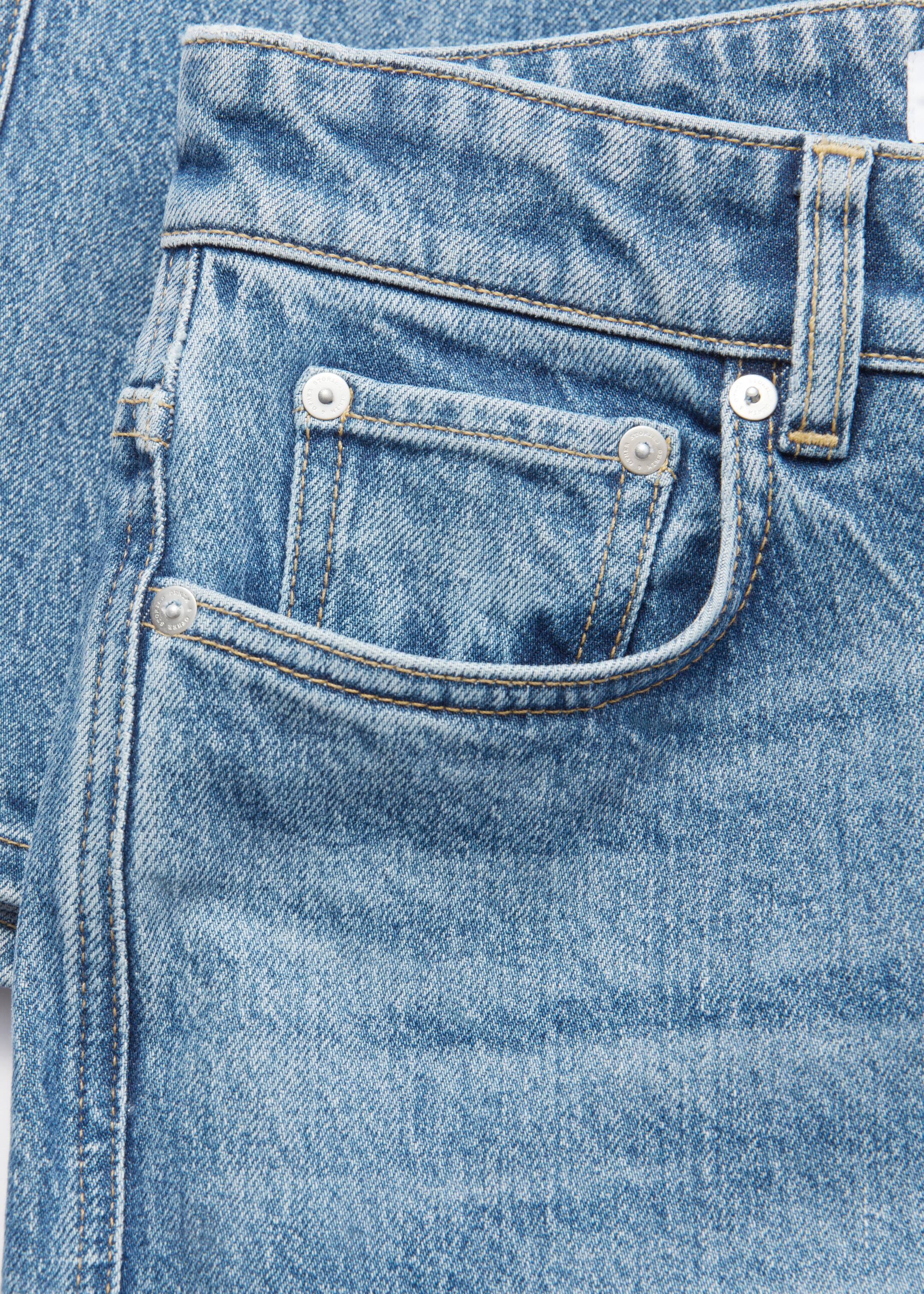 Agrandir l'image: Jean droit taille haute - Bleu moyen délavé - FEMME | H&M FR 6