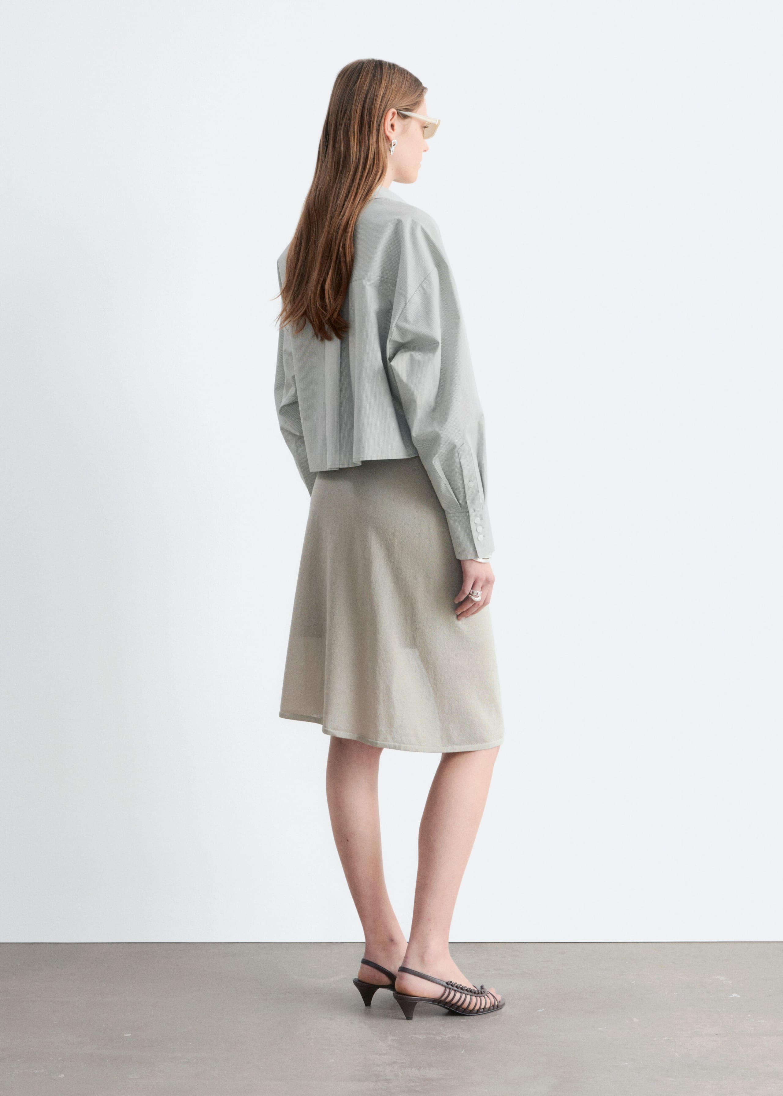 Image of Gonna midi a portafoglio