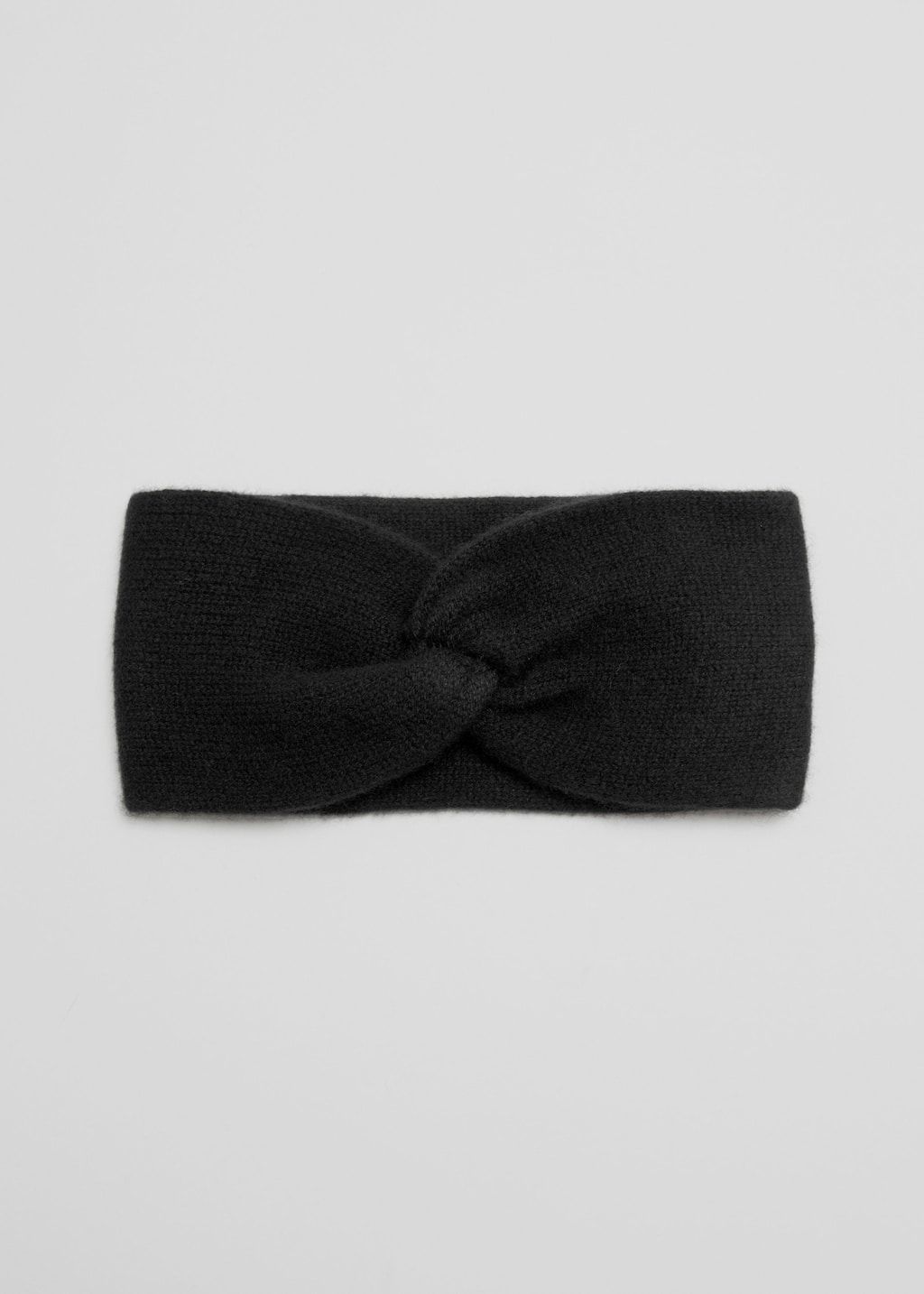 Image of Diadema de cachemira con nudo frontal