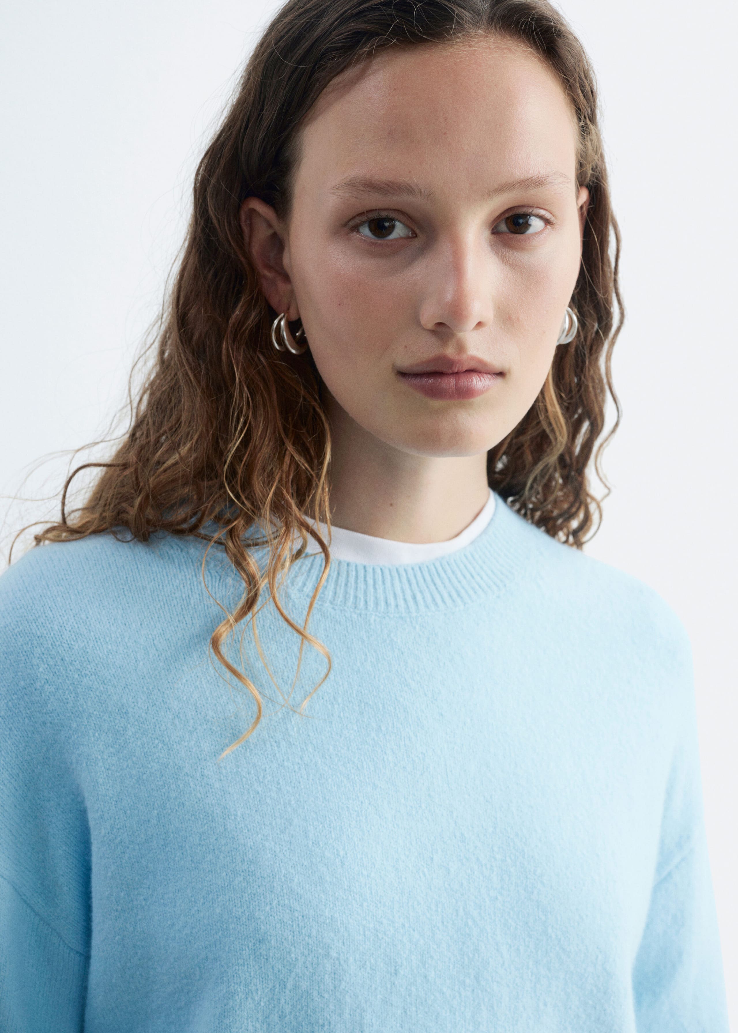 Relaxed Fit Knitted Sweater - Black - Lookbook