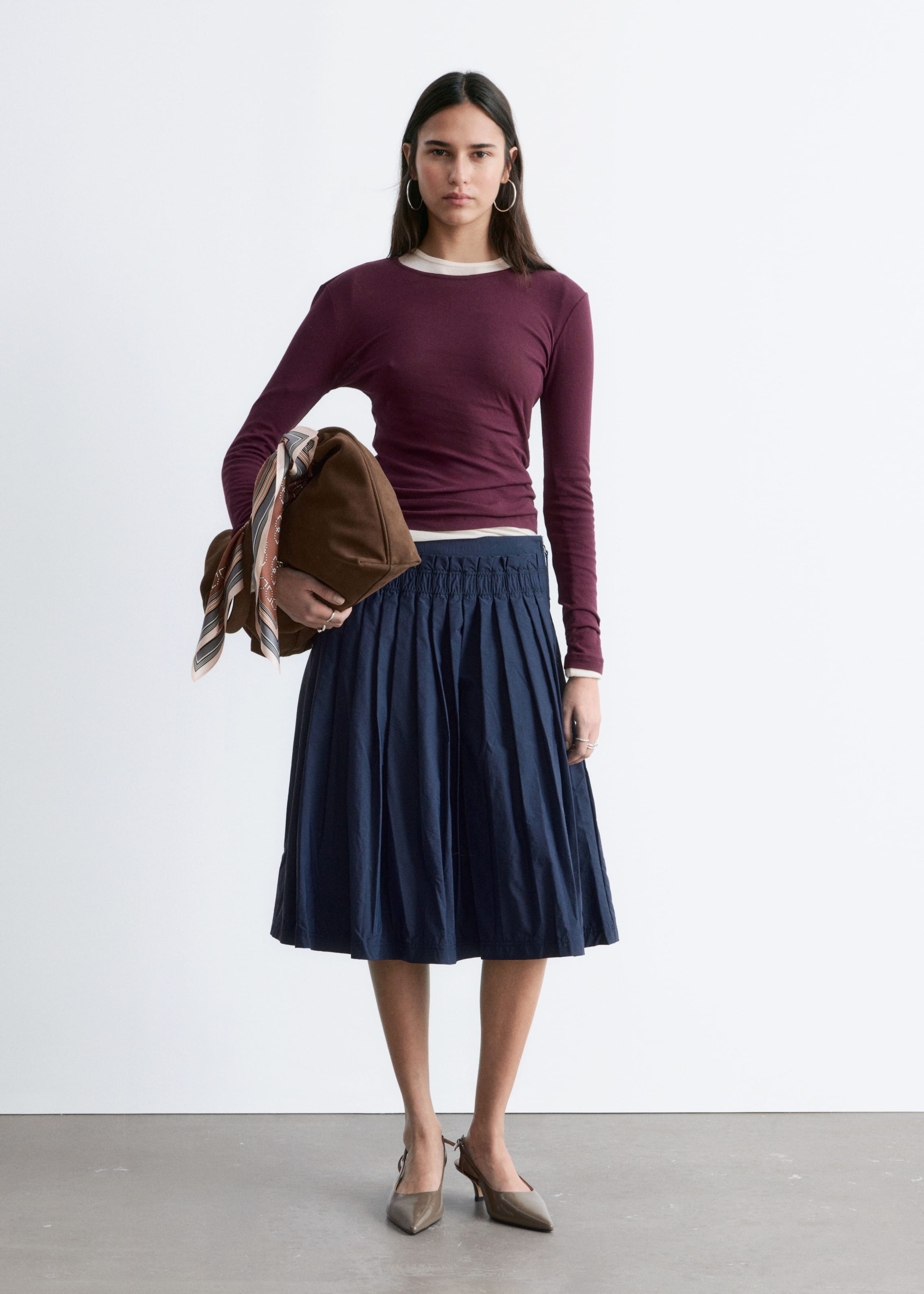 Image of Maglia in cotone a maniche lunghe