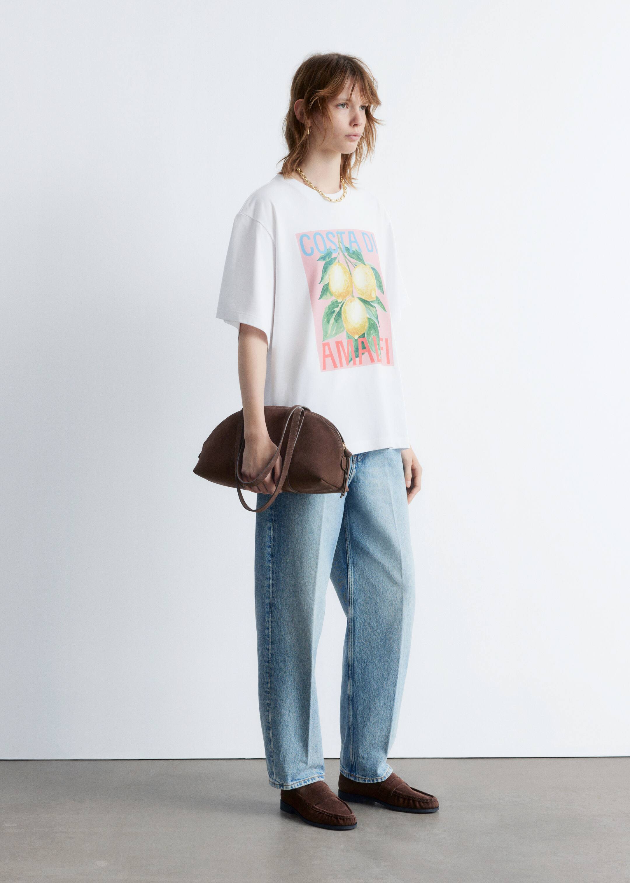 Ver imagem maior: T-Shirt com estampado oversized - Estampado branco - SENHORA | H&M PT 5