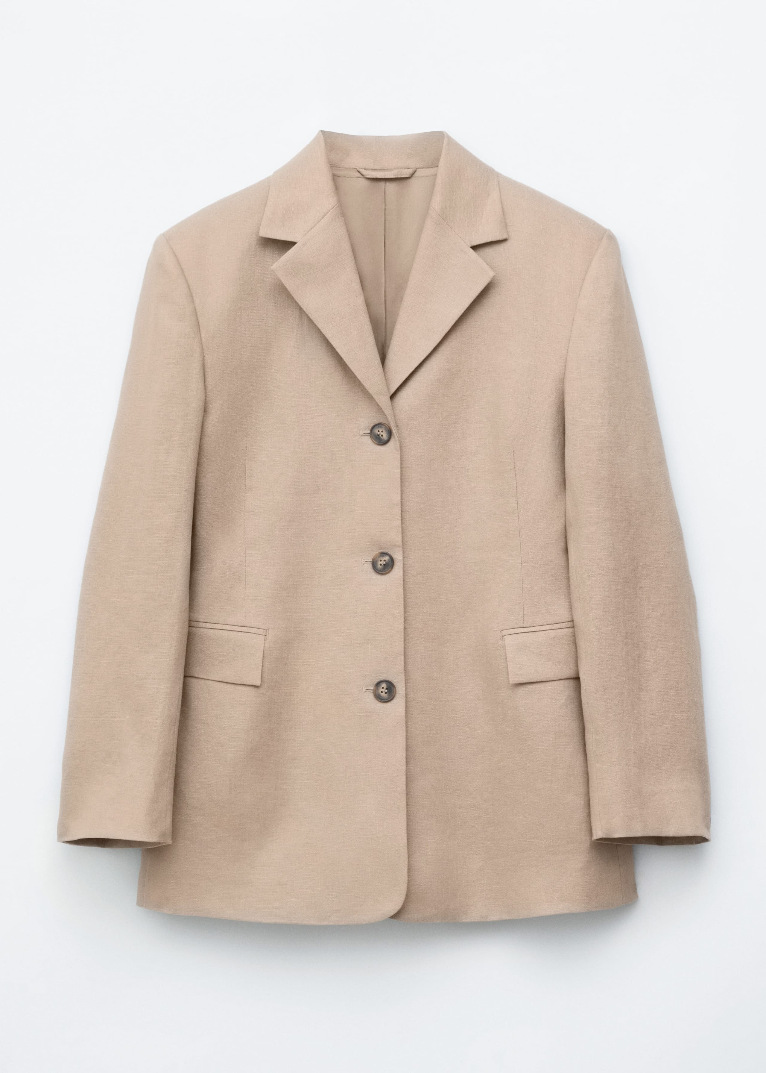 Image of Blazer affusolato in lino