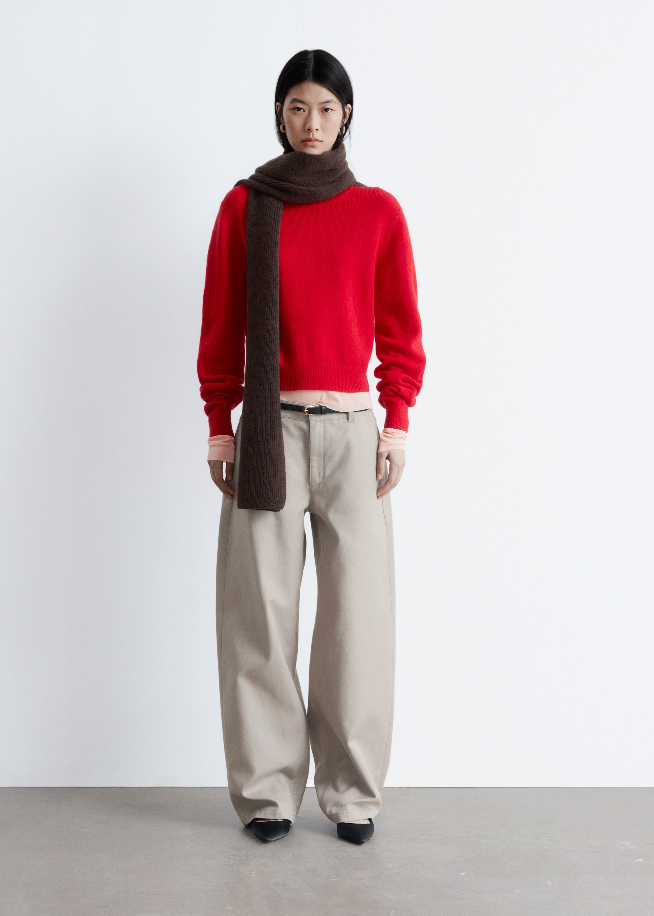 הצגת תמונה גדולה יותר: סוודר מתערובת צמר - אדום - Ladies | H&M IL 2