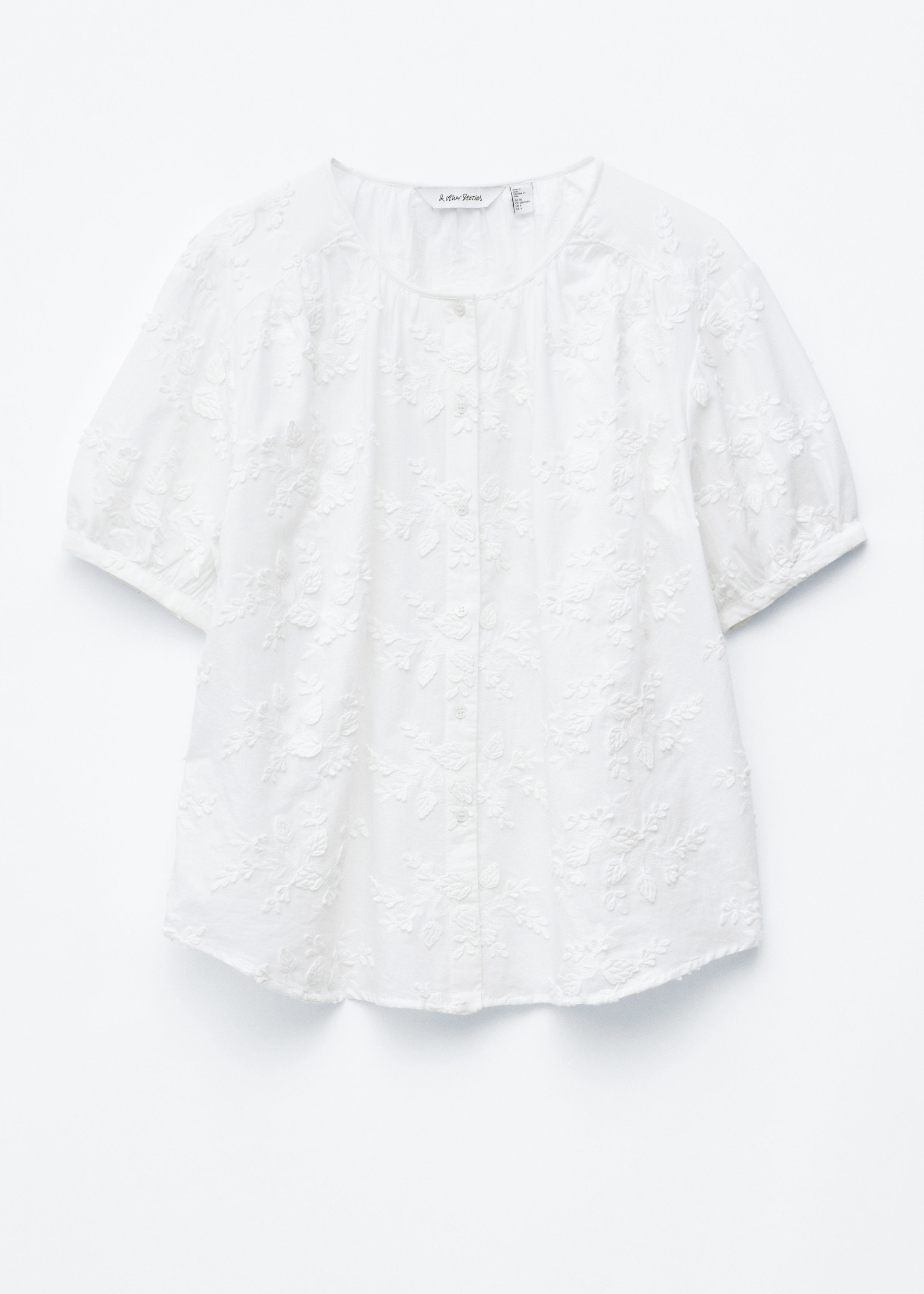Oversized Puff-Sleeve Blouse - White - & Other Stories US