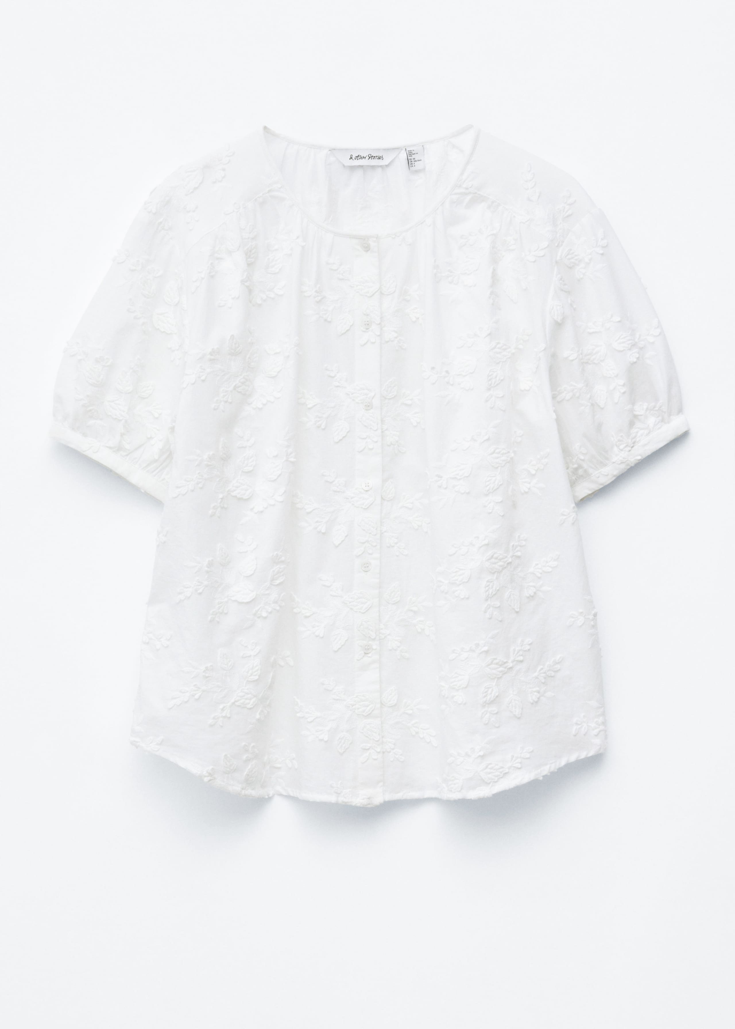 Image of Oversized blus med puffärm