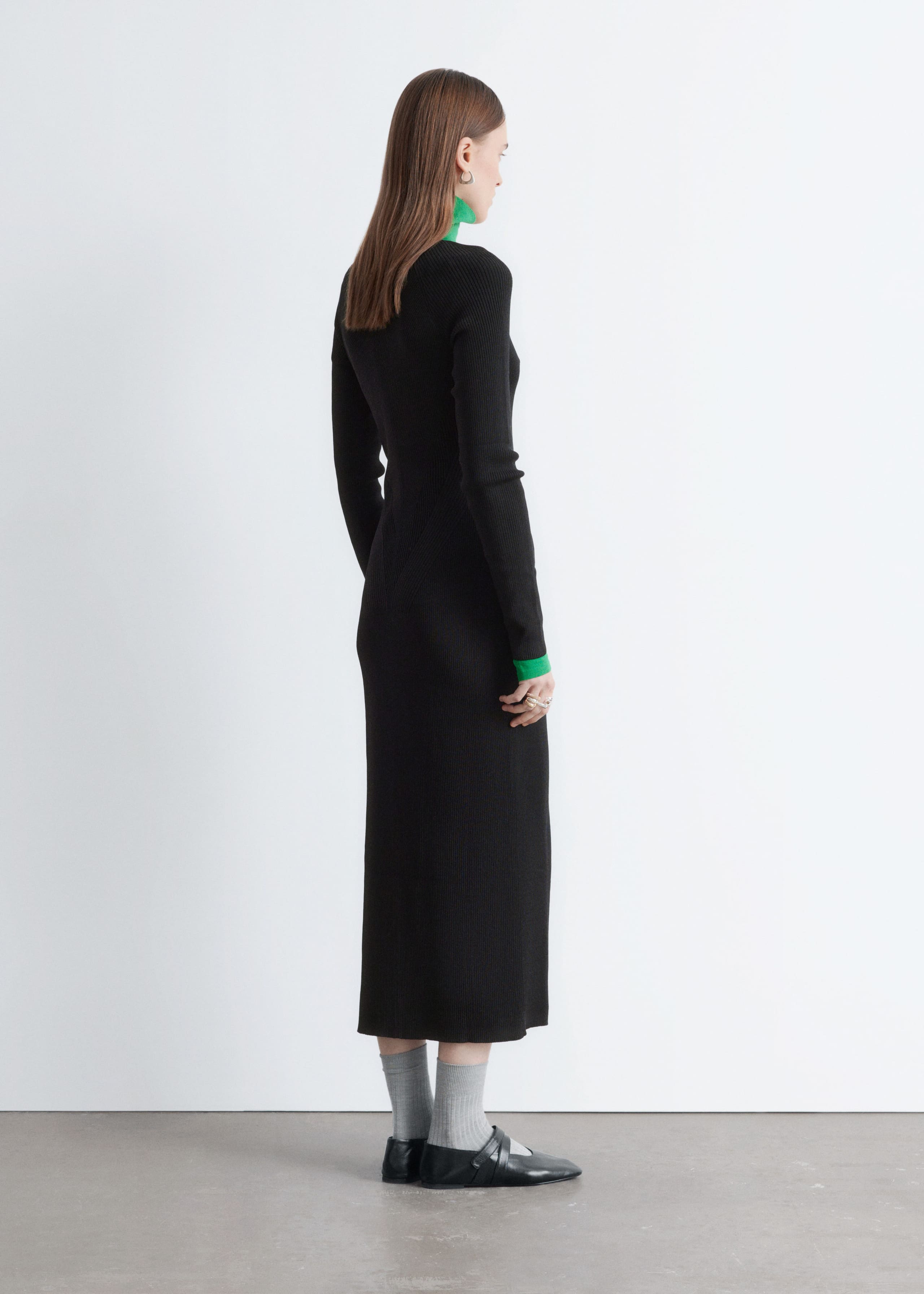 Image of Rib-Knit Maxi Dress