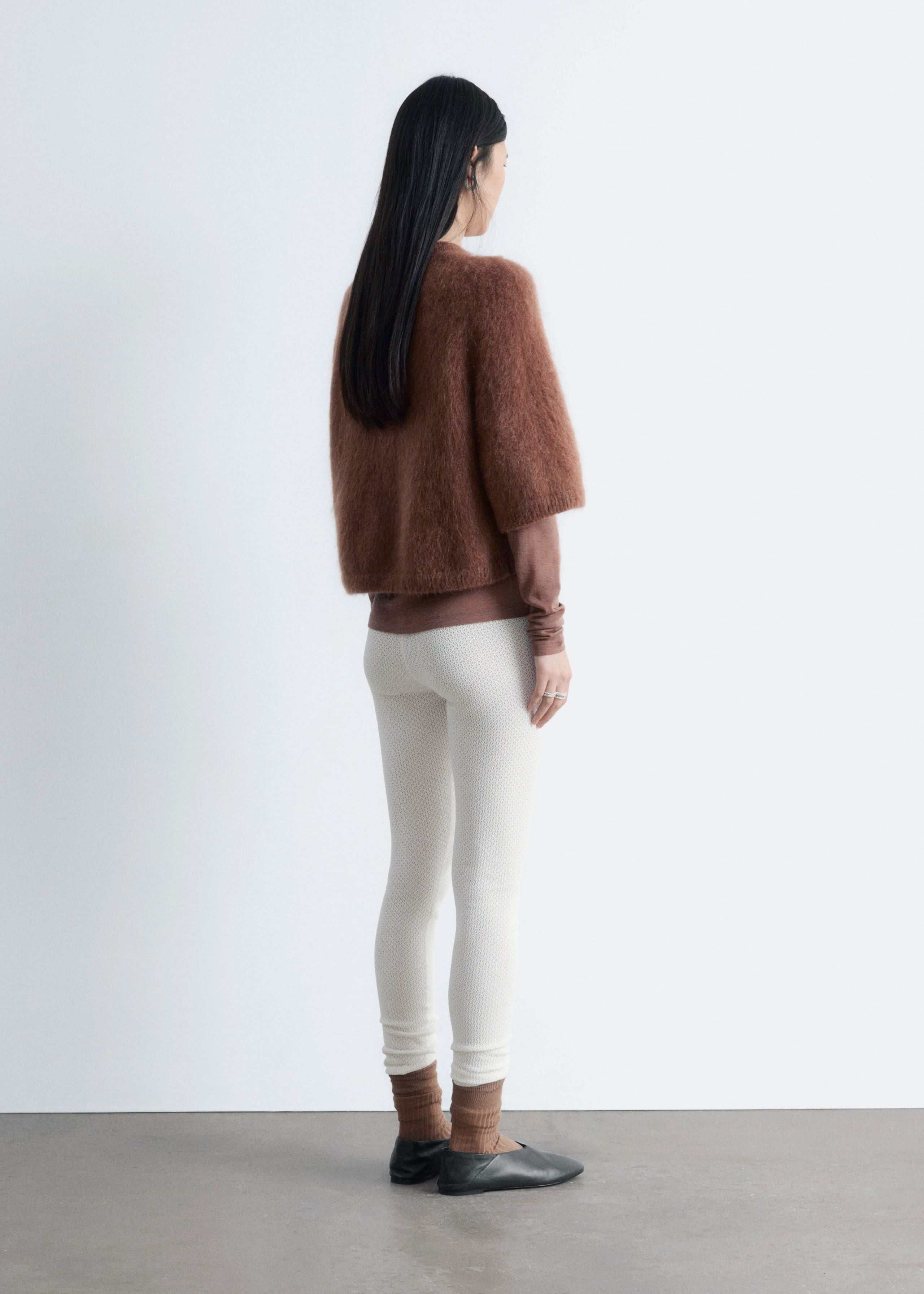 Image of Pointelle-Knit Leggings