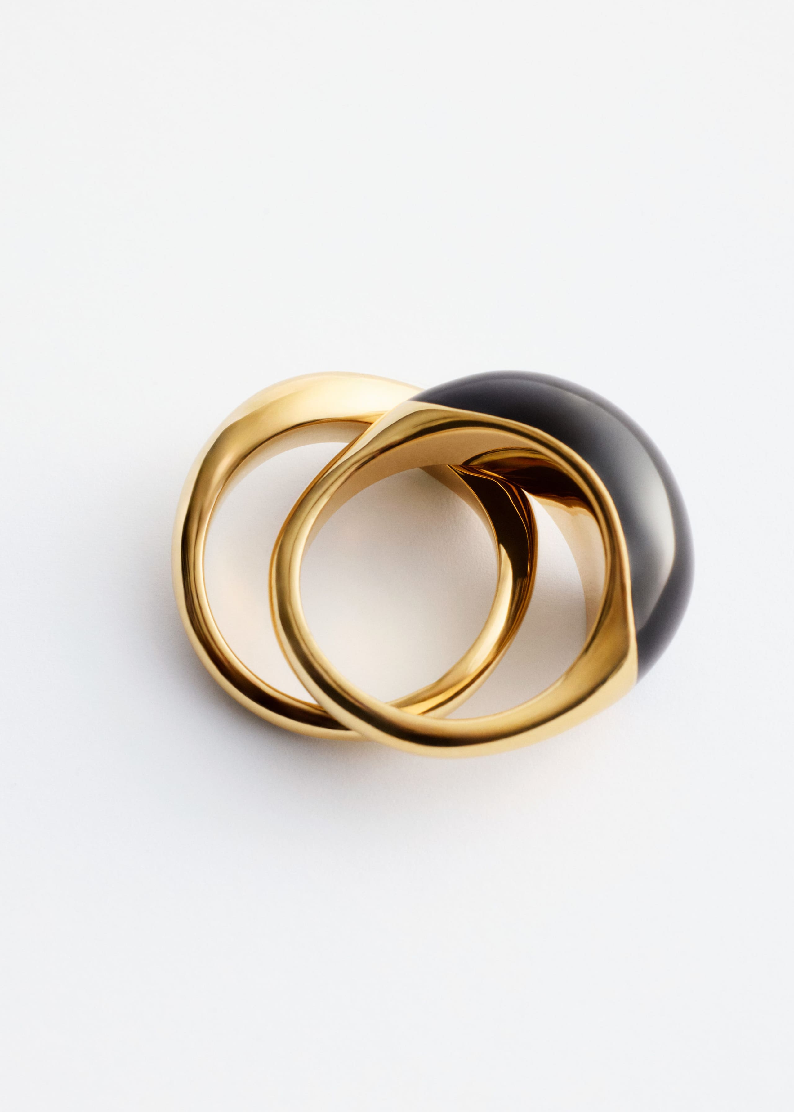 Image of Sculptural 2-Pack Ring Set