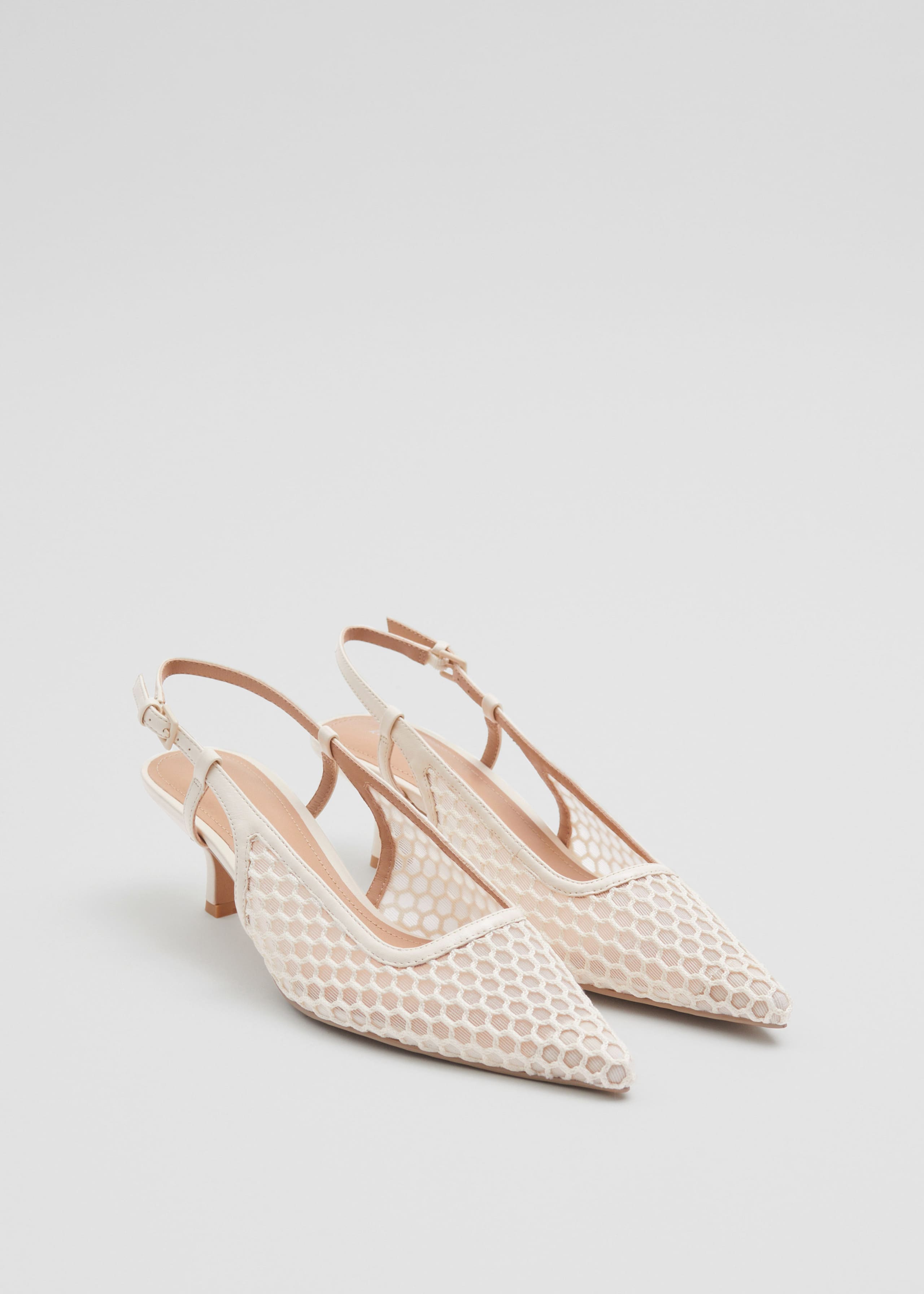 Décolleté slingback a punta - Nero - Natura morta