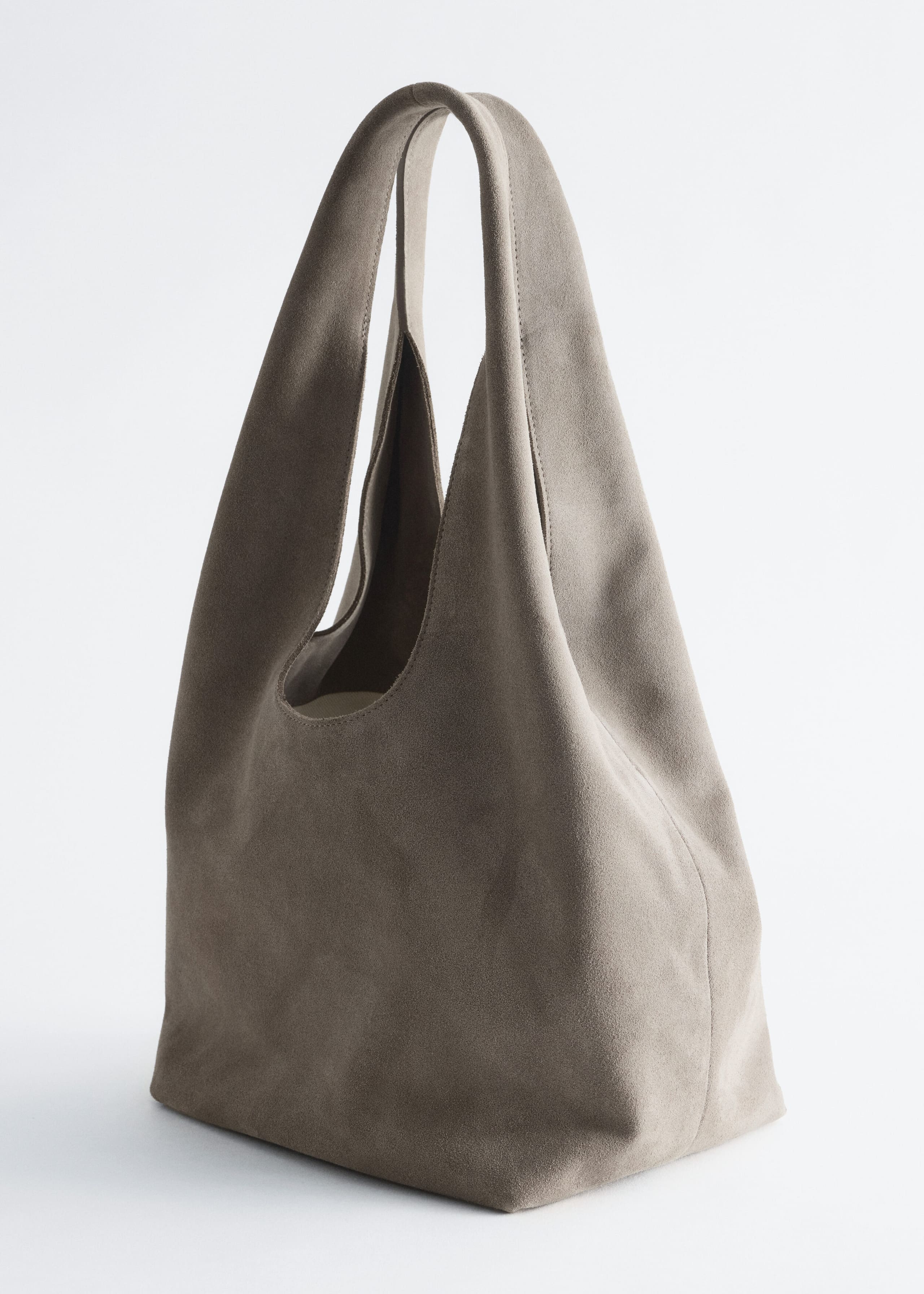Split Suede Tote - Mole - Still Life