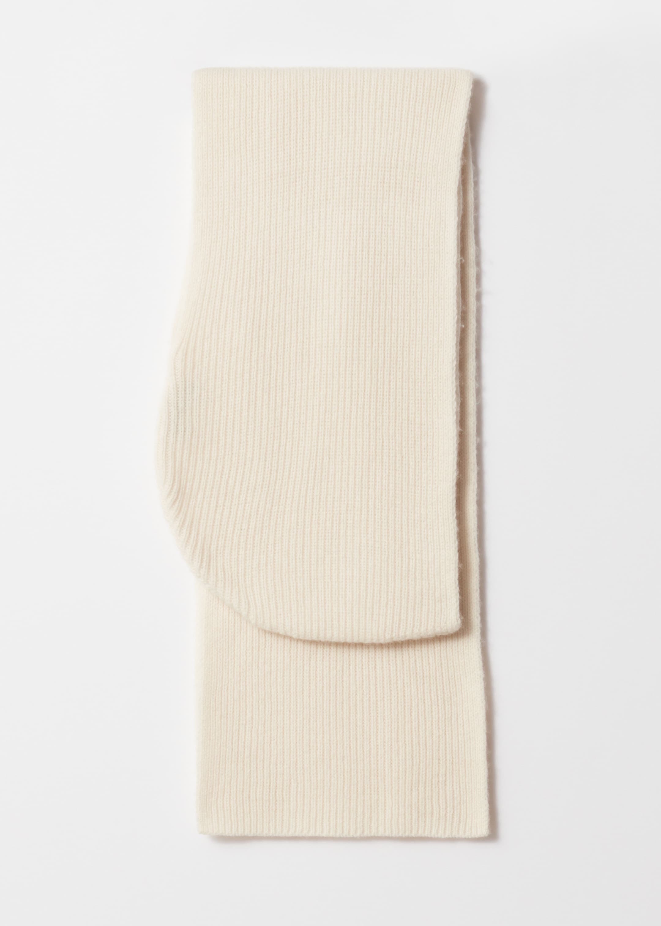 Grösseres Bild ansehen: Kapuzenschal aus Wolle - Creme - DAMEN | H&M CH 1