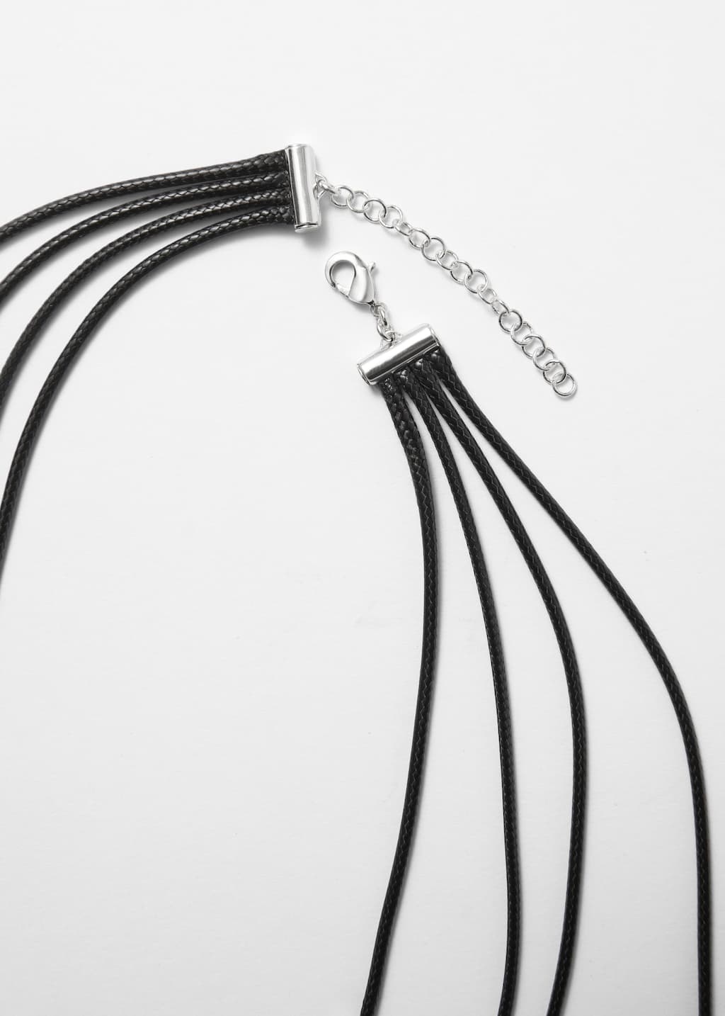 Layered String Cord Necklace - {{variantName}} - Descriptive Detail