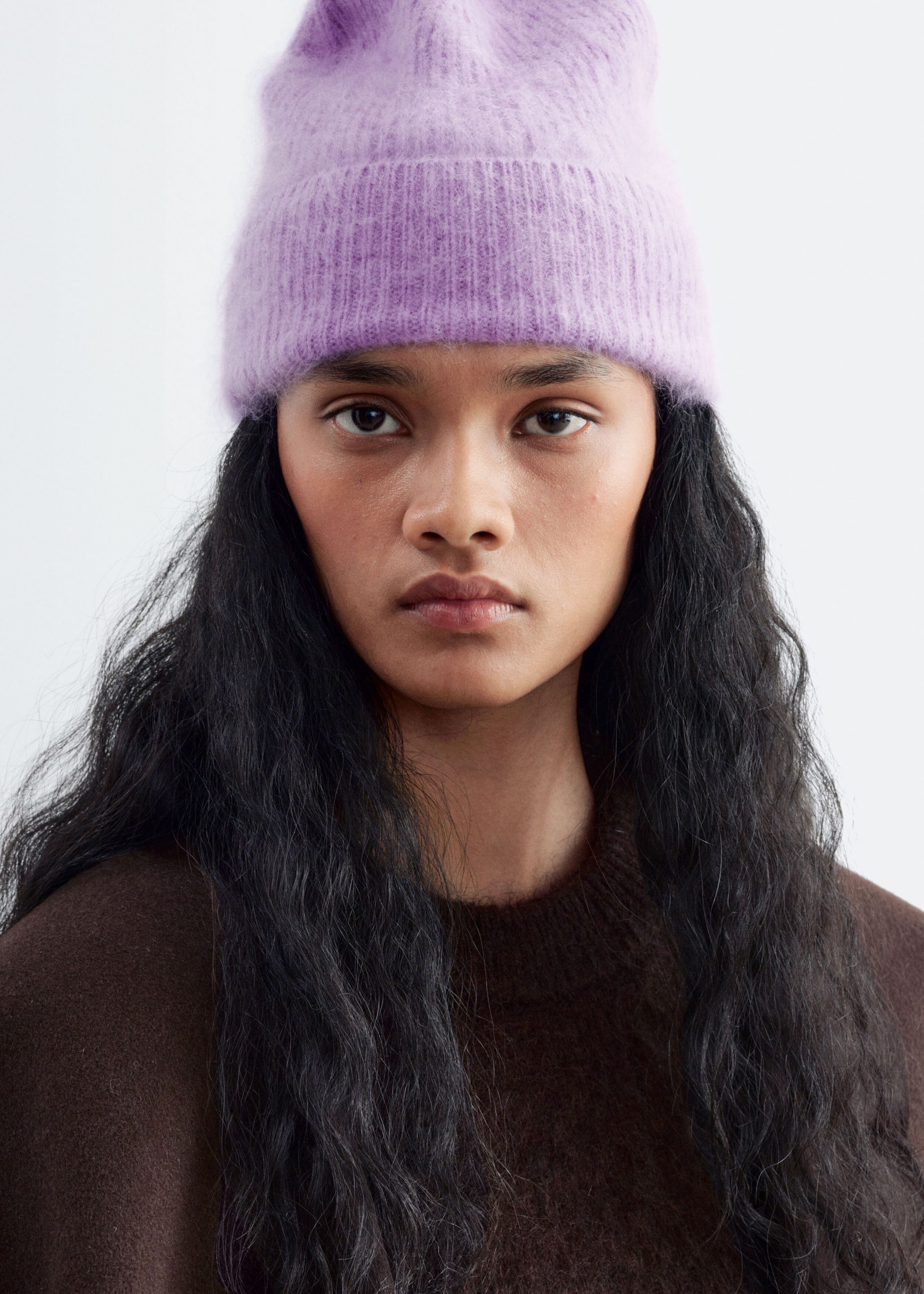 Brushed Cashmere Beanie - Lilac - Still Life