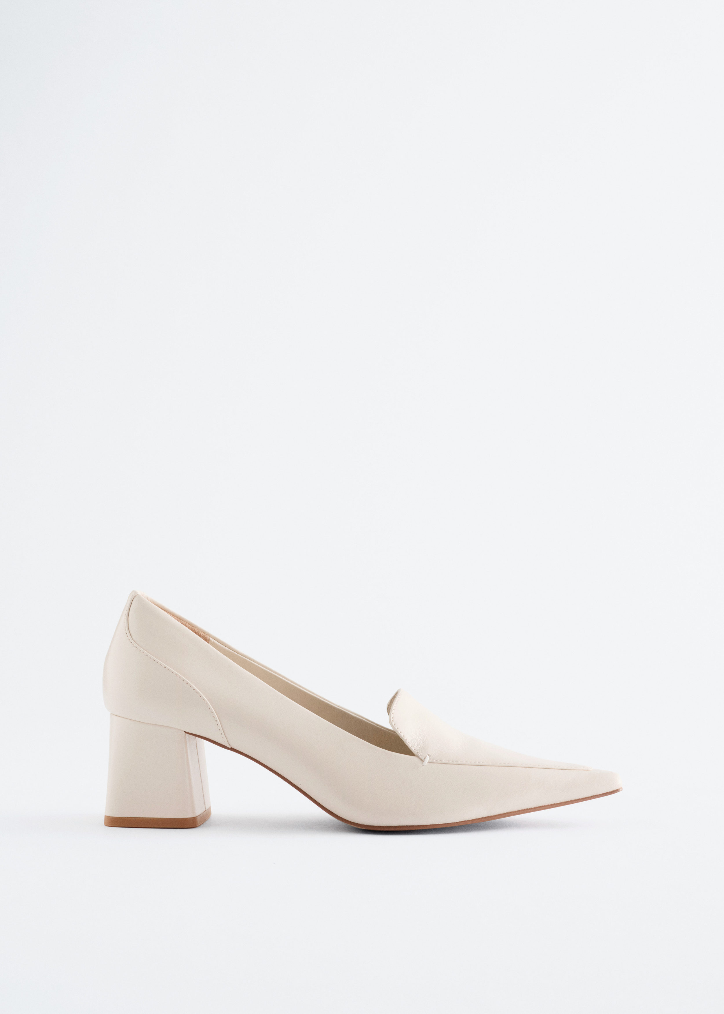 Leather Loafer Pumps