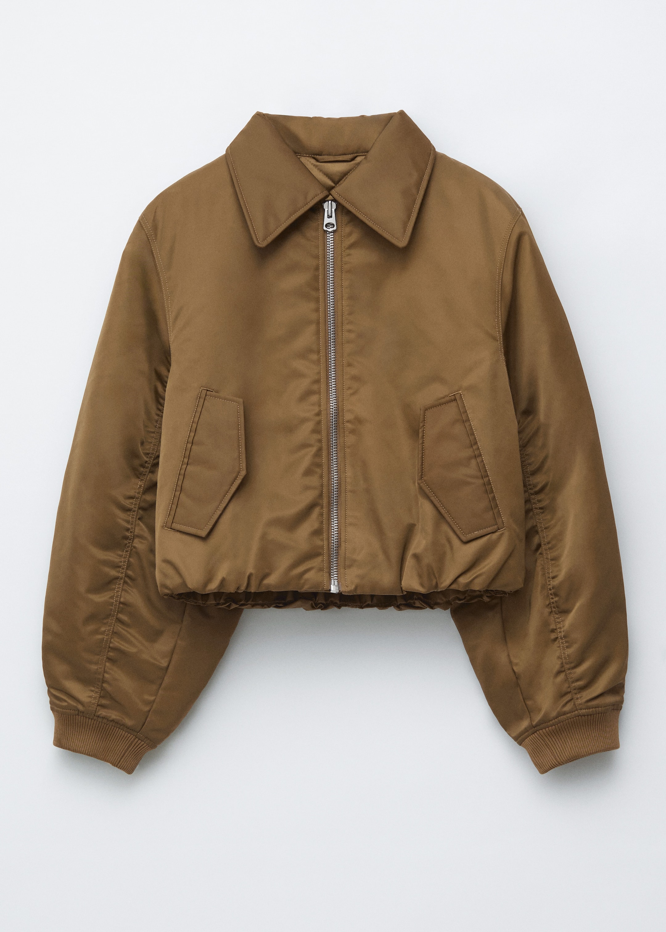 Agrandir l'image: Veste style bomber courte - Brun kaki - FEMME | H&M BE 7