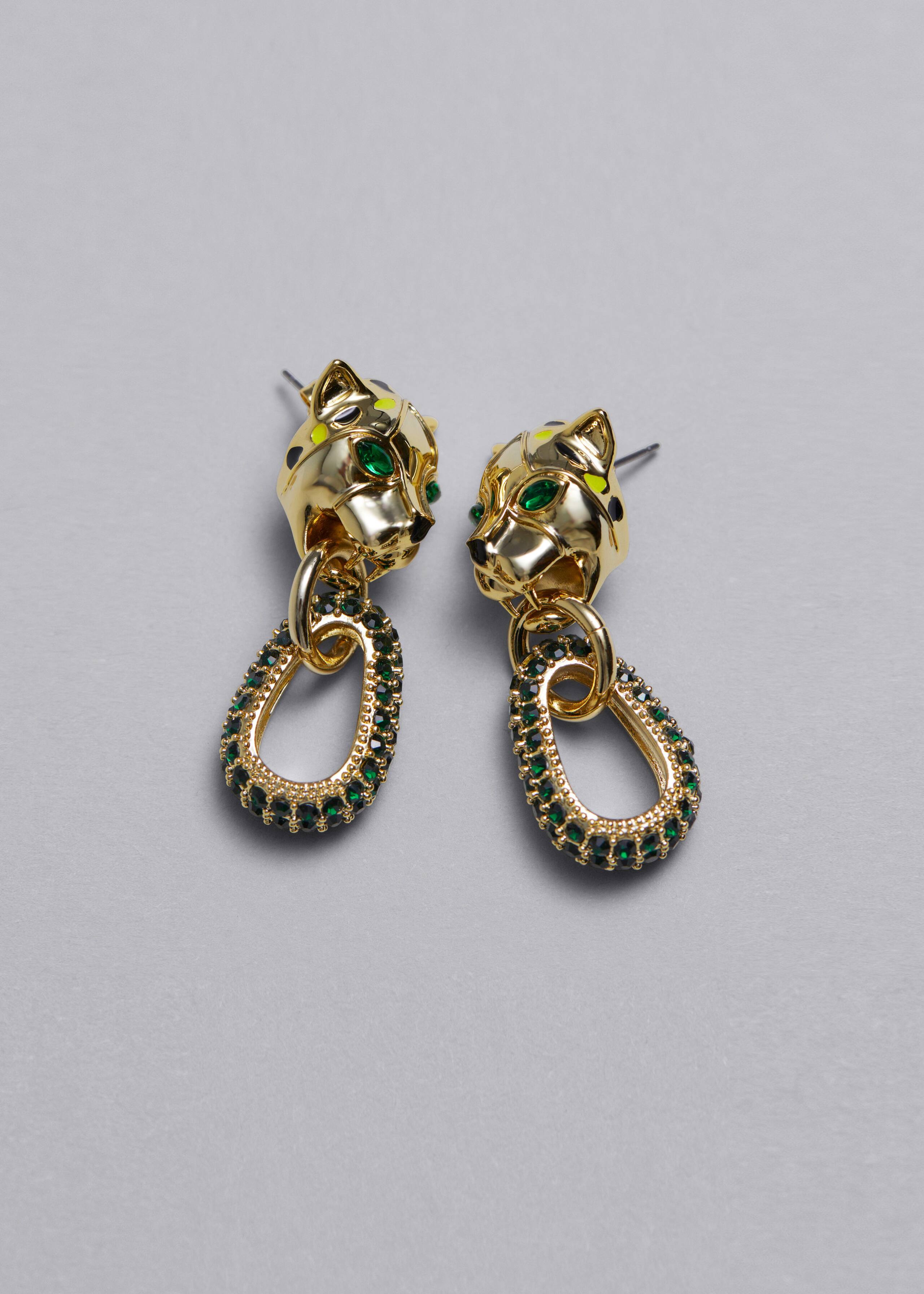 Jaguar Drop Earrings - Gold - Still Life