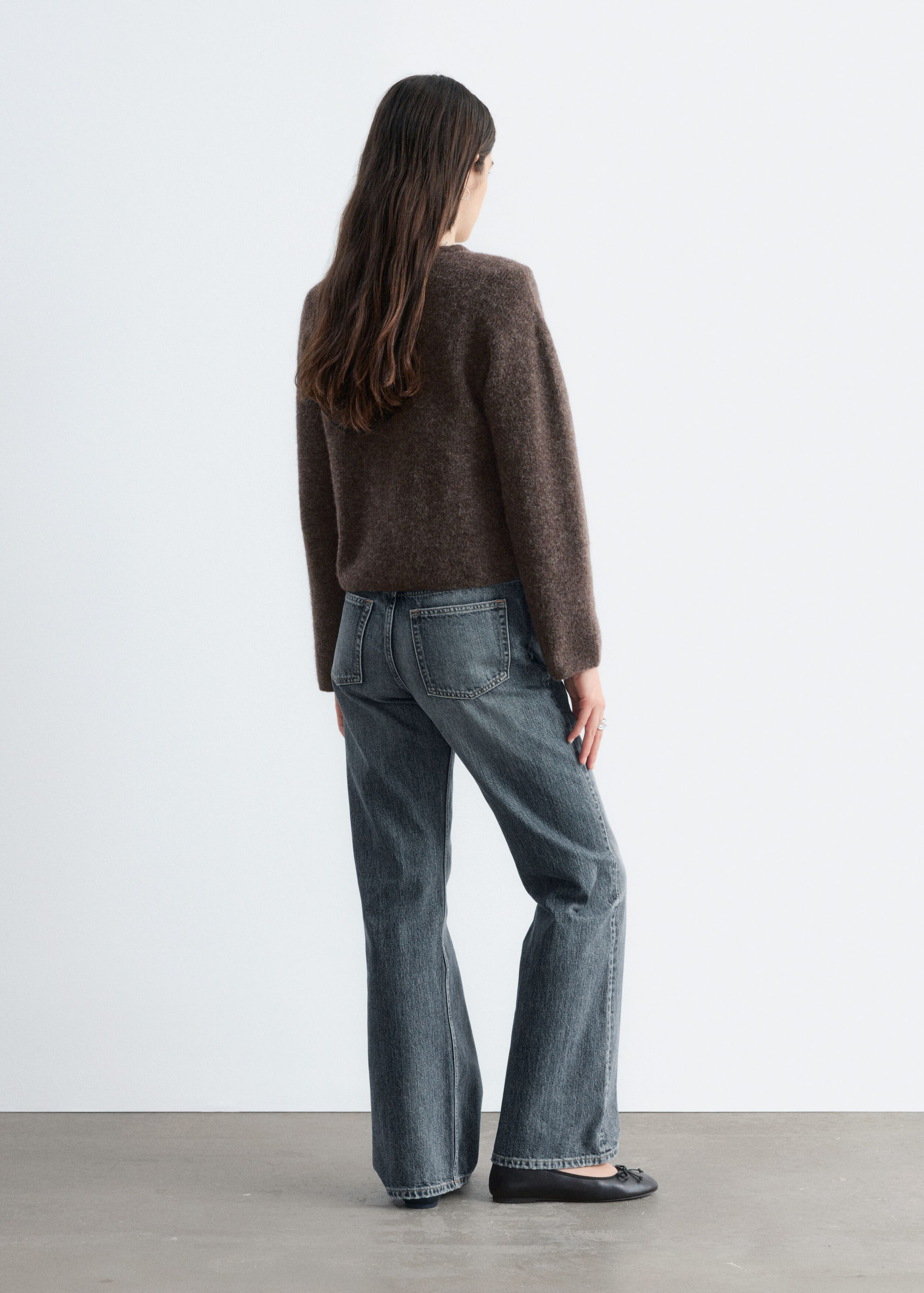 Alpaca-Blend Knitted Cardigan - Mole - Lookbook