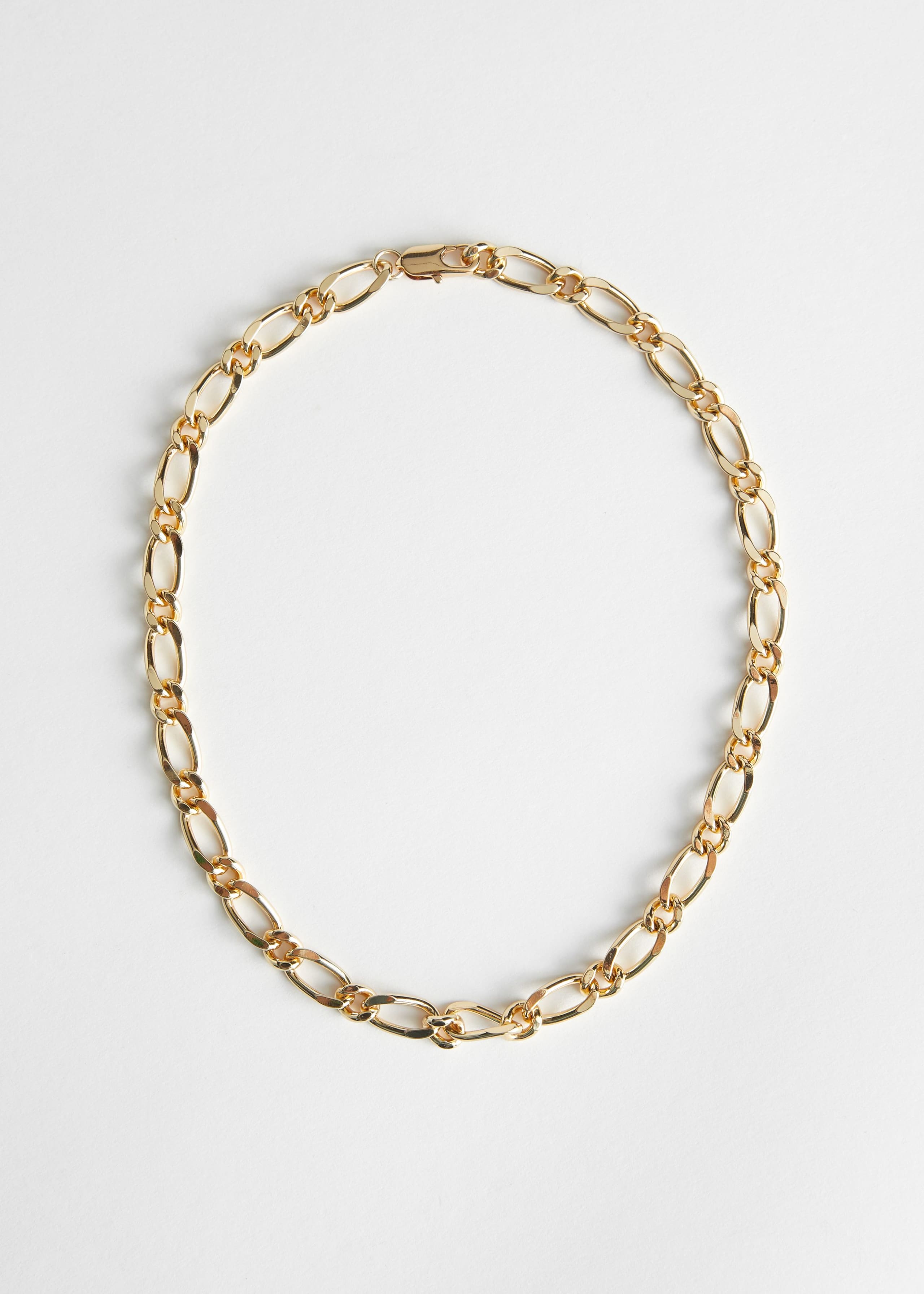 Chunky Chain Link Necklace - Gold - Still Life