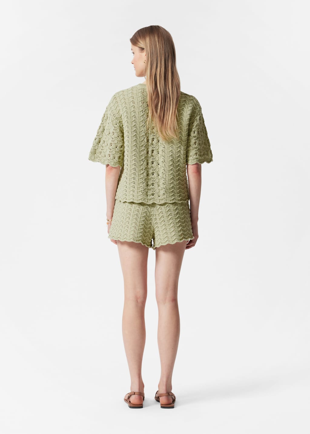 Image of T-shirt en maille pointelle