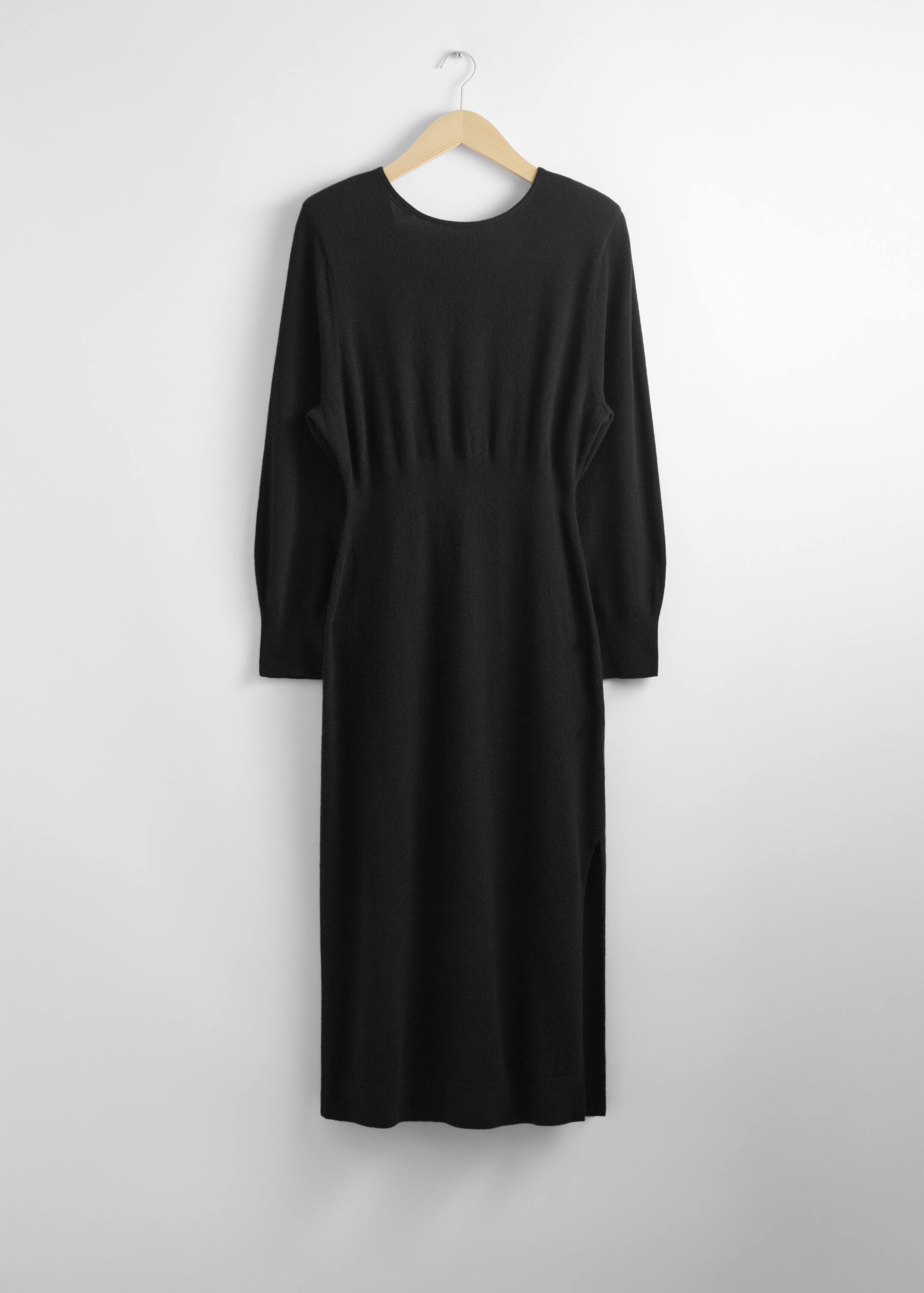 Größeres Bild ansehen: Strickkleid aus Merinowolle - Schwarz - Ladies | H&M DE 1