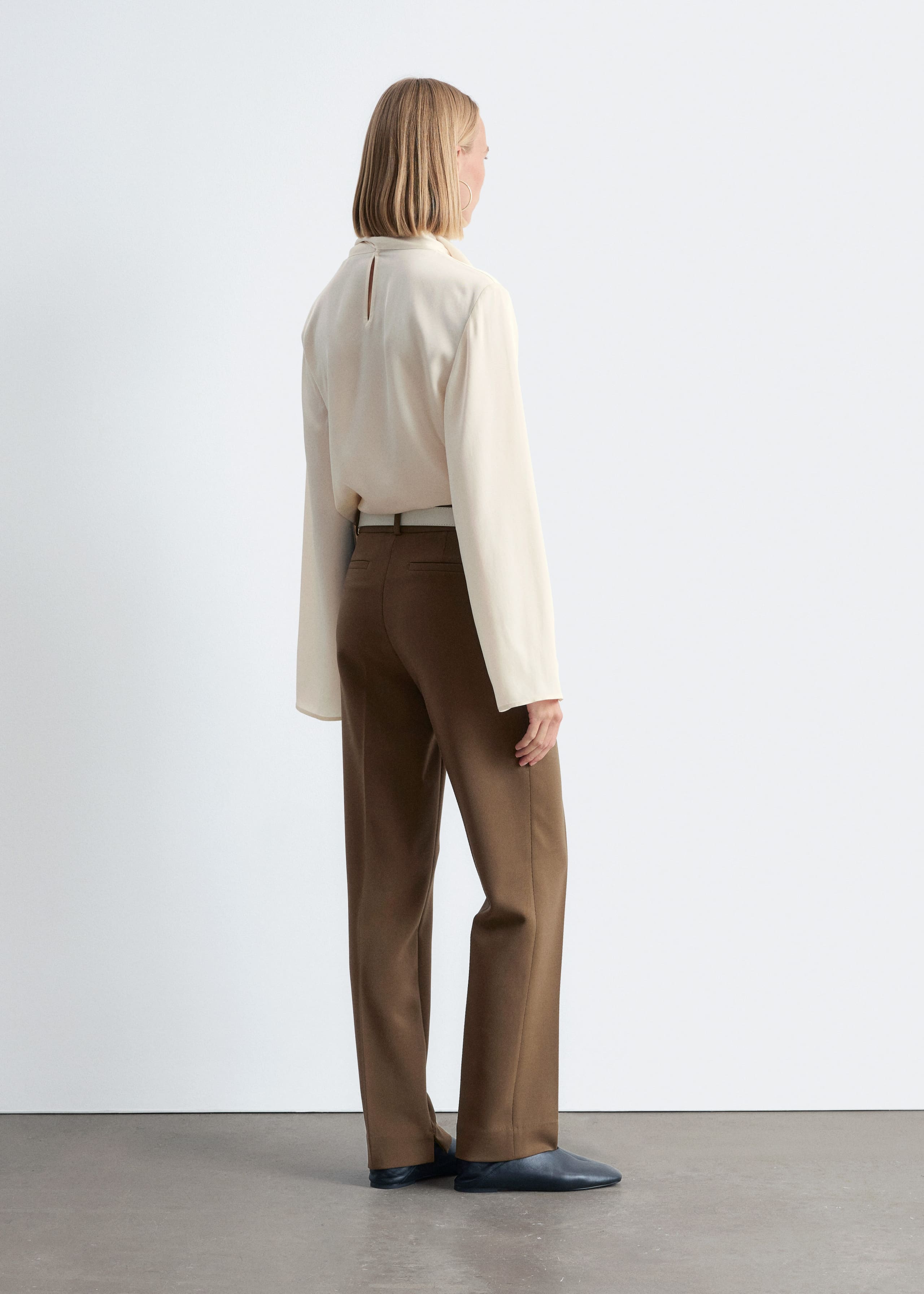 Image of Slim-Leg Press-Crease Trousers