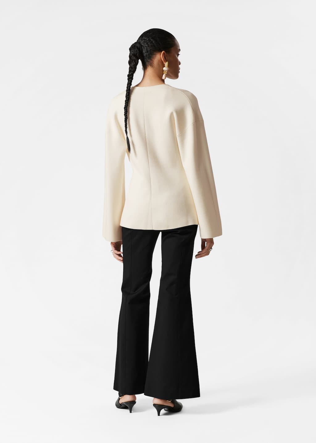 Asymmetric Cardigan - Navy - Lookbook