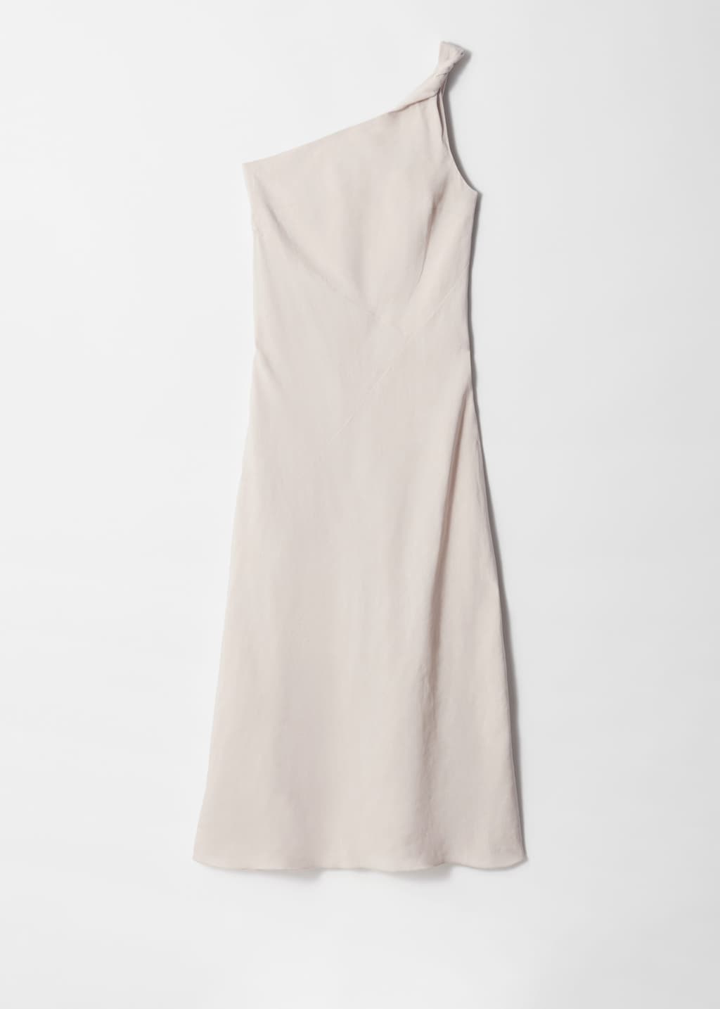 Image of One-Shoulder Midi Dress