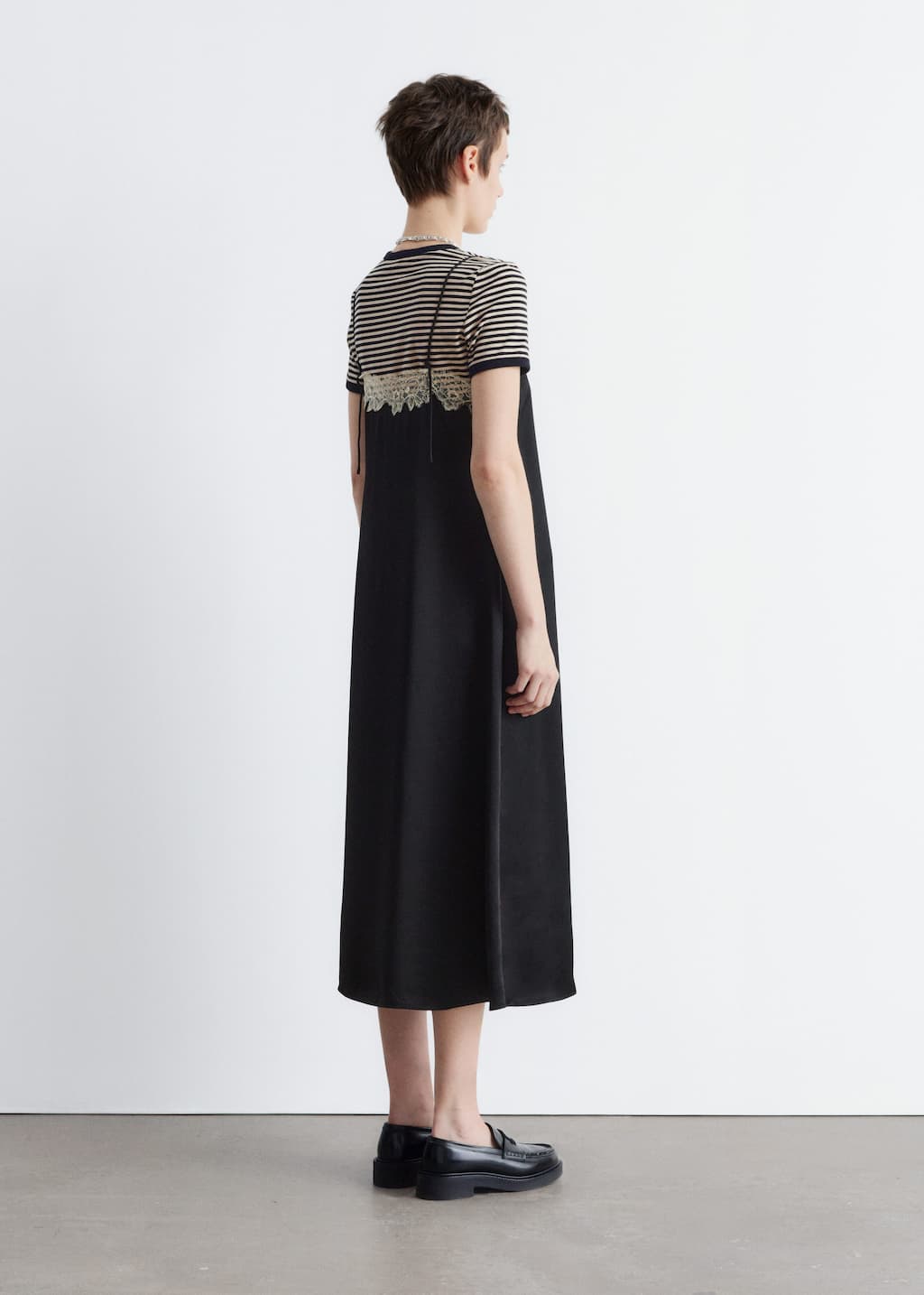 Image of Satin Slip Midi Dress