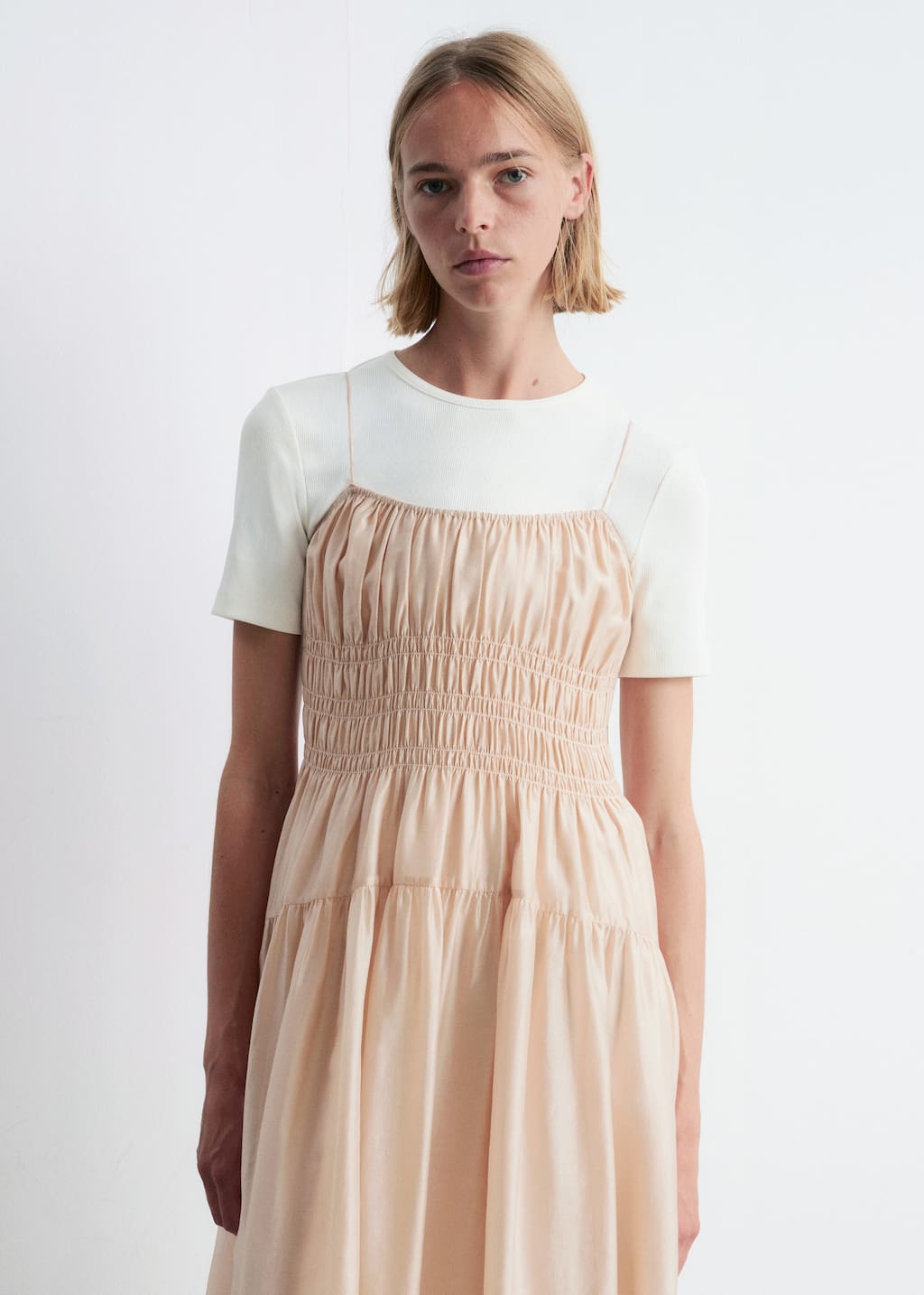Image of Ruched Midi Dress