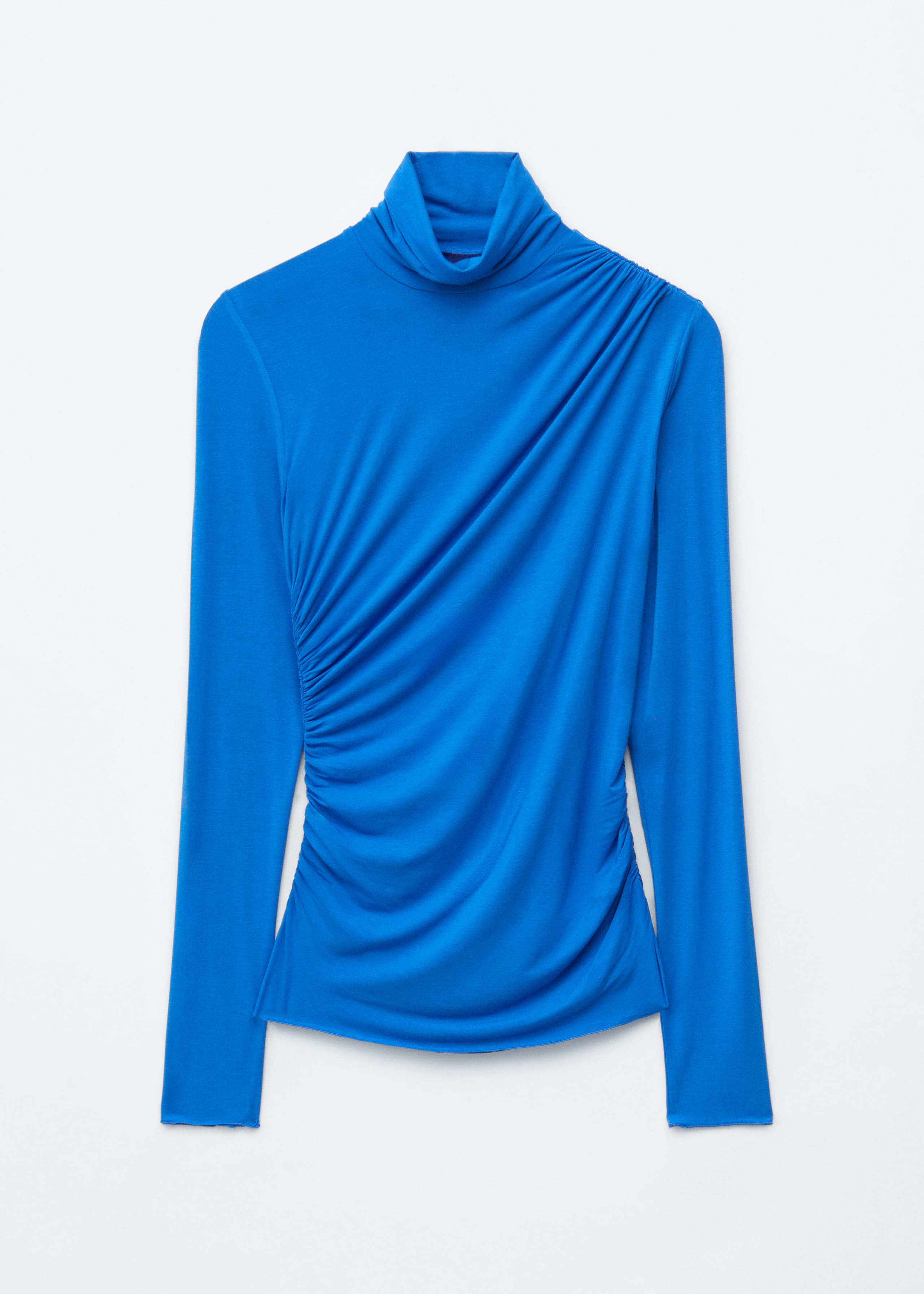 Image of Draped Turtleneck Top