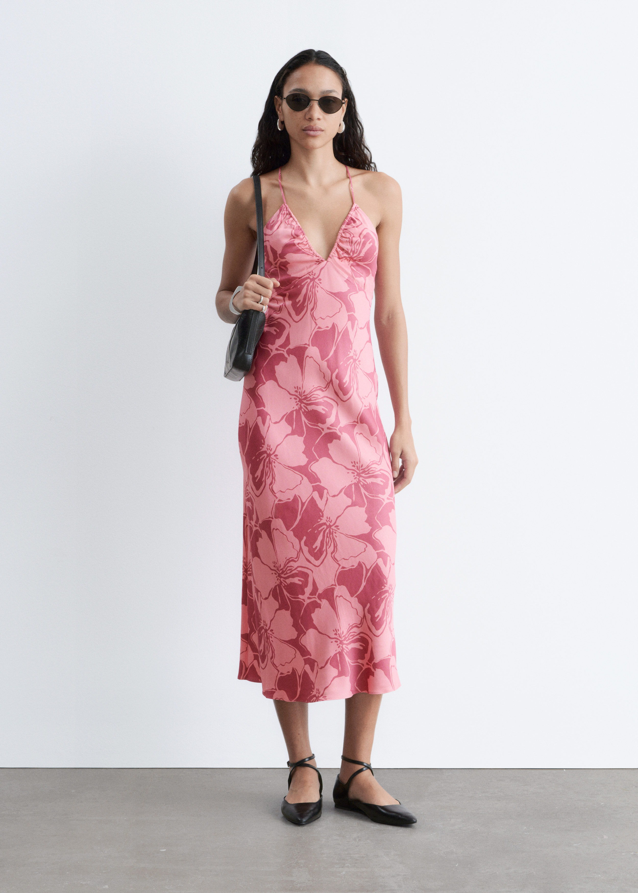 Satin Slip Midi Dress