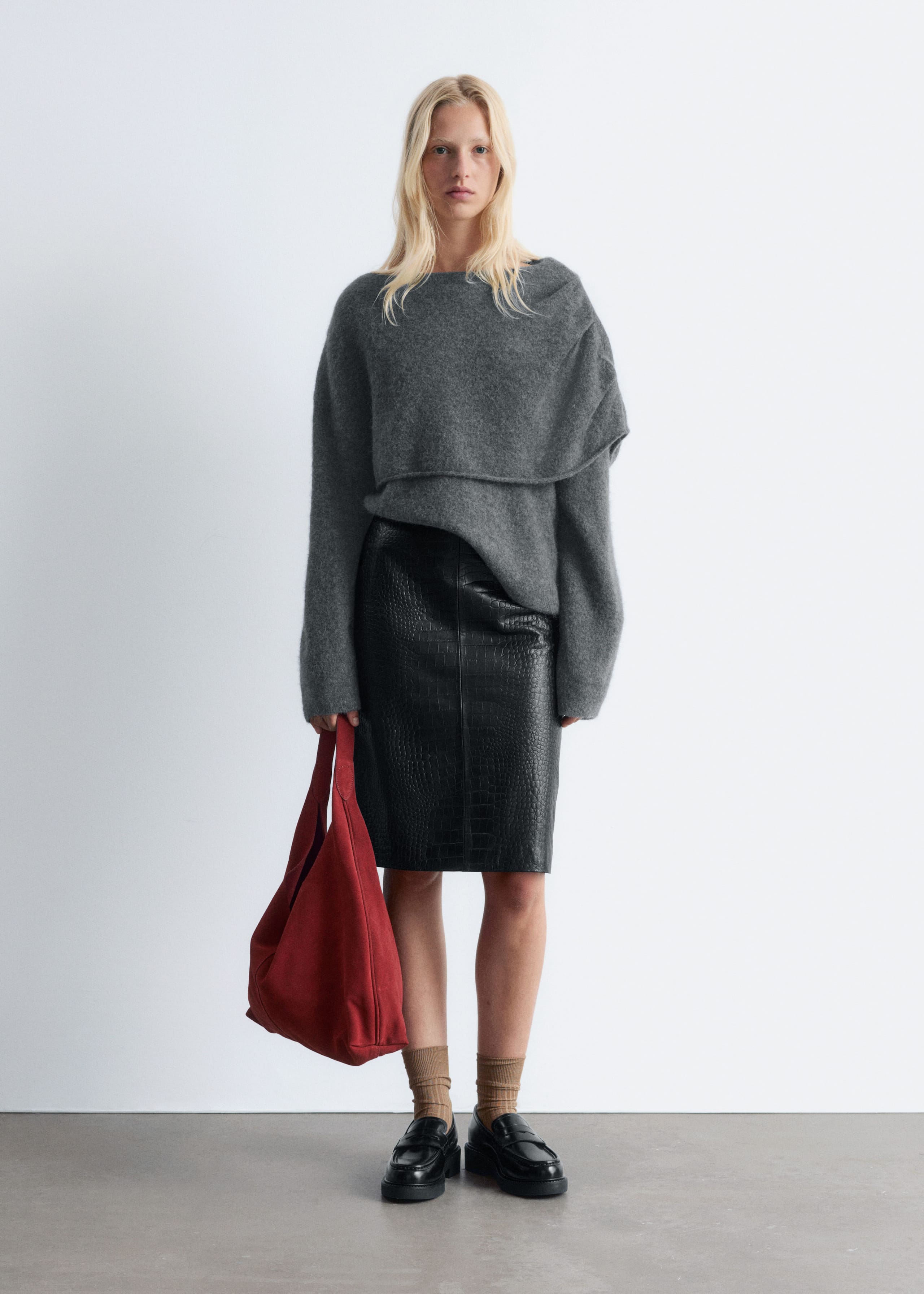 Image of Knitted Cape Sweater
