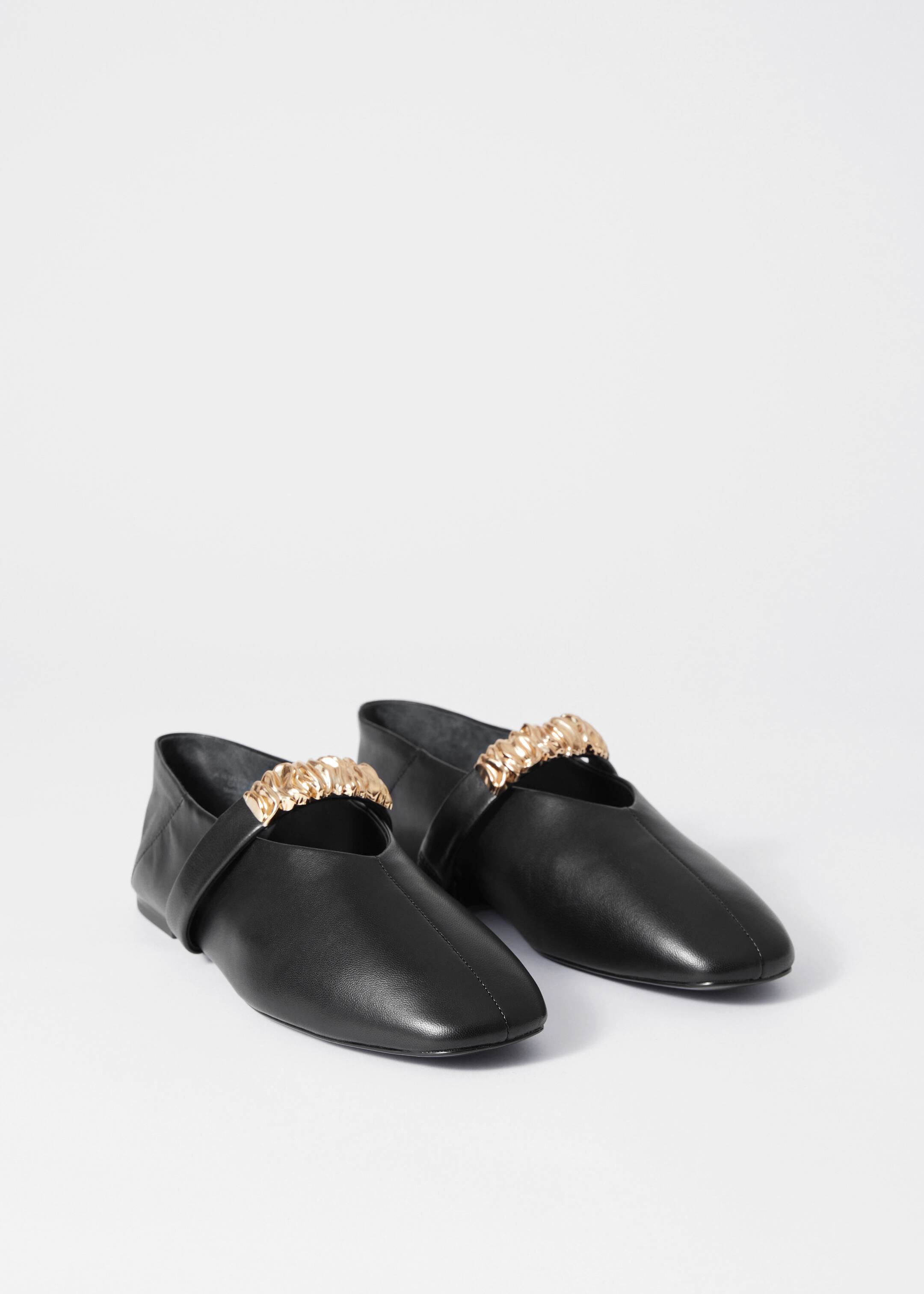 Visualizza immagine più grande: Ballerine in pelle decorate - Nero - DONNA | H&M IT 2