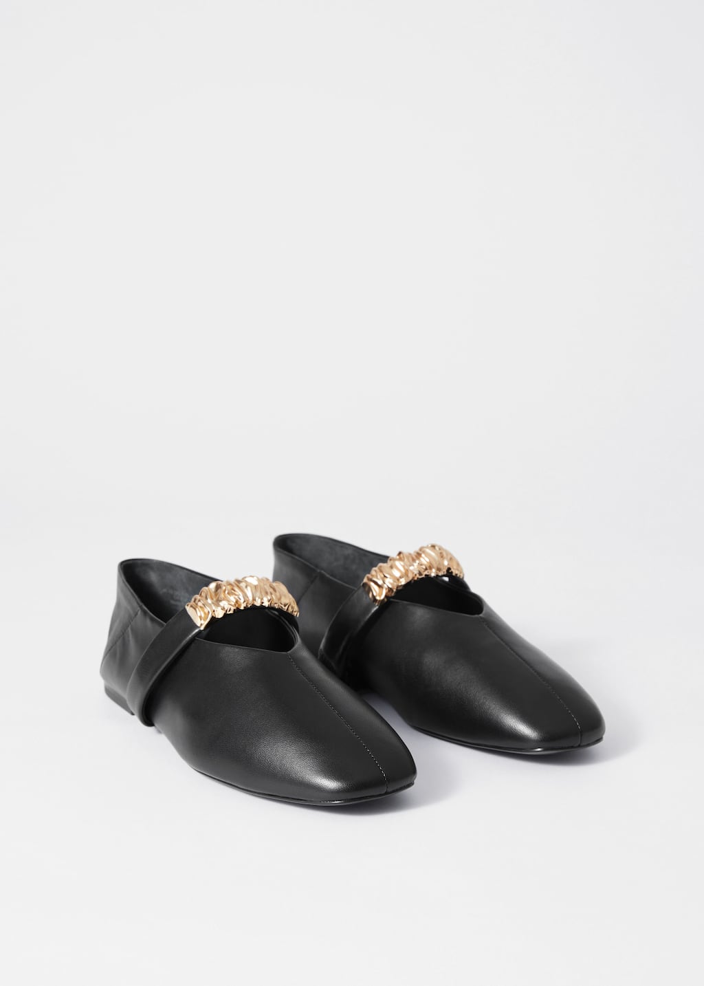 Image of Ballerines en cuir à ornements