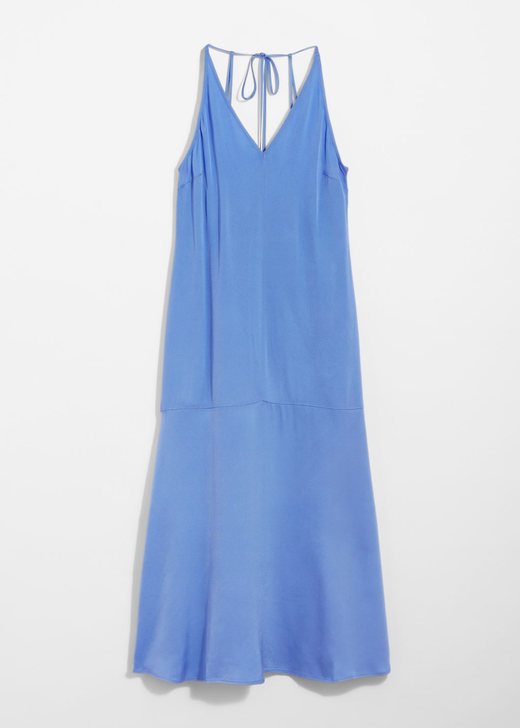 Image of Vestido midi con cuello halter