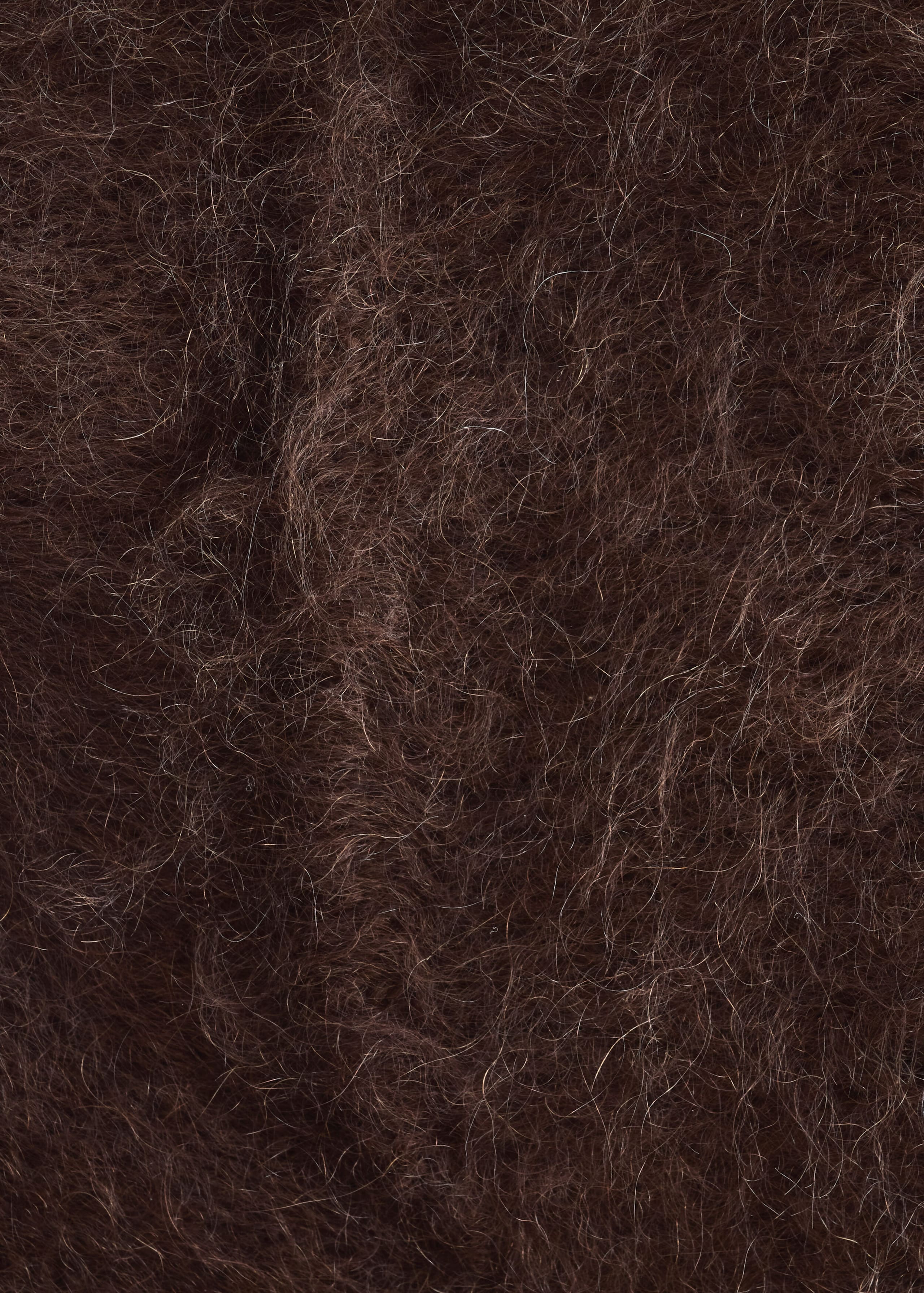 Wool-Mohair Trapper Hat - Dark Brown - Still Life