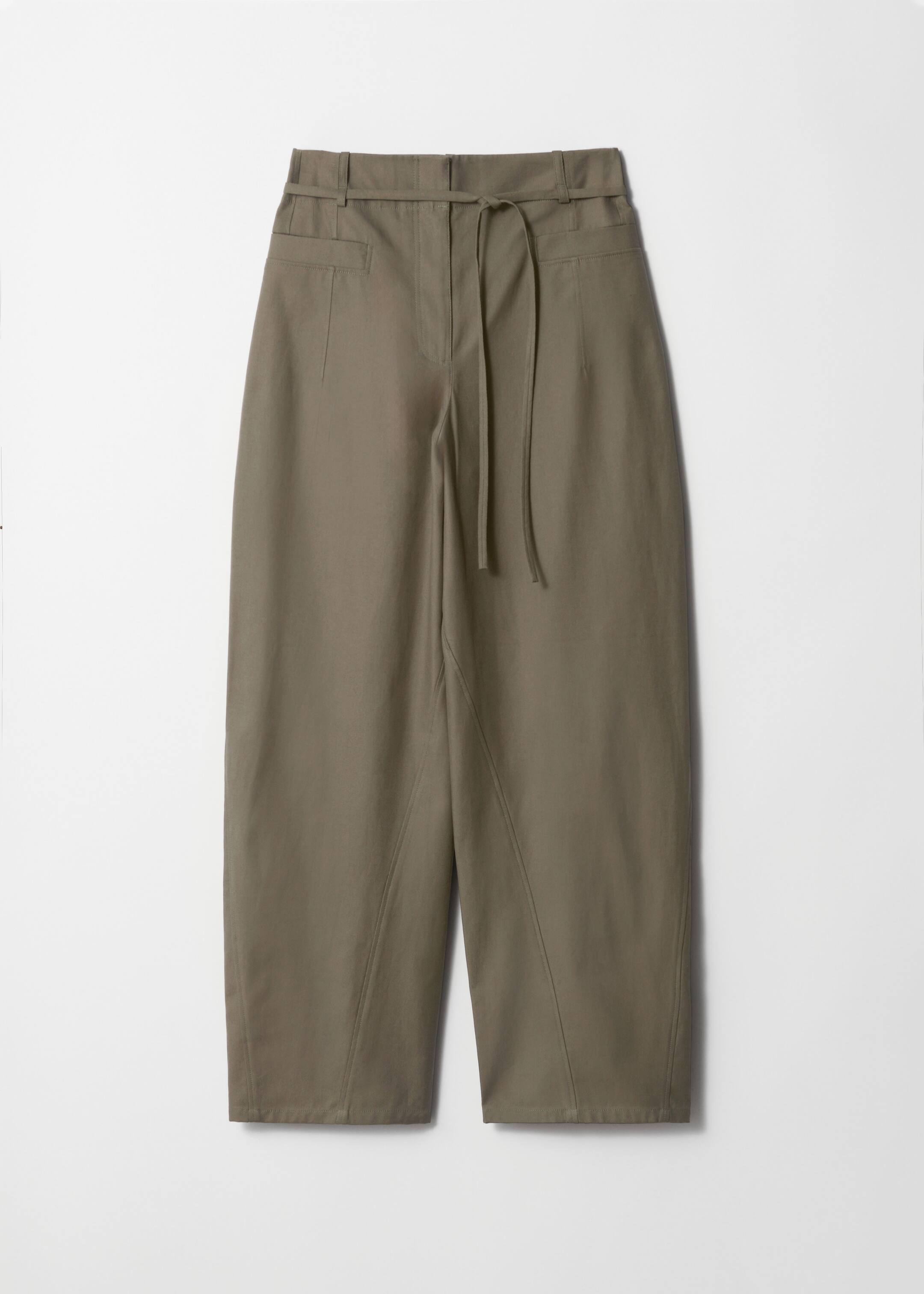 Größeres Bild ansehen: Hose mit Barrel-Bein - Khaki - Ladies | H&M DE 1