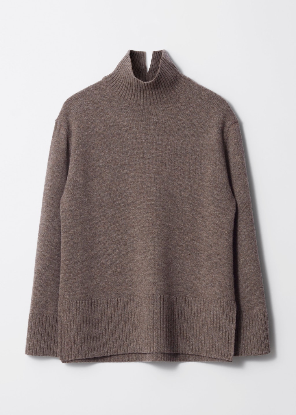 Oversized-Wollpullover mit Rollkragen