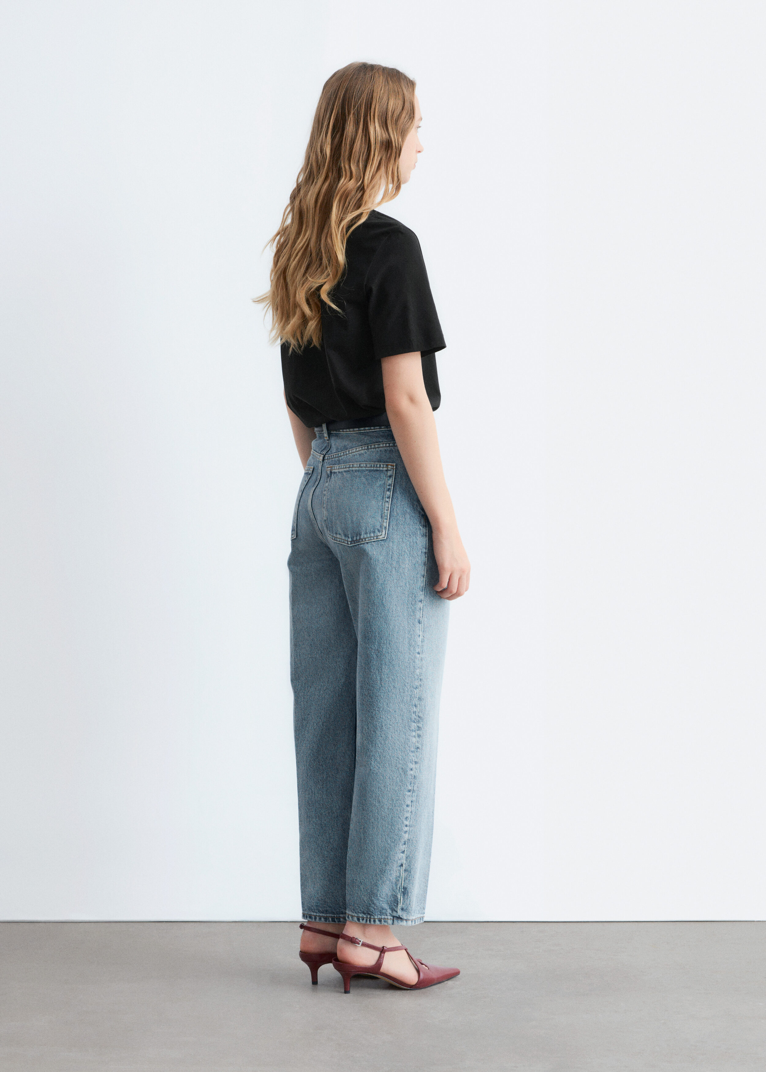 Asymmetric T-Shirt - Dark Red - T-shirts - & Other Stories US