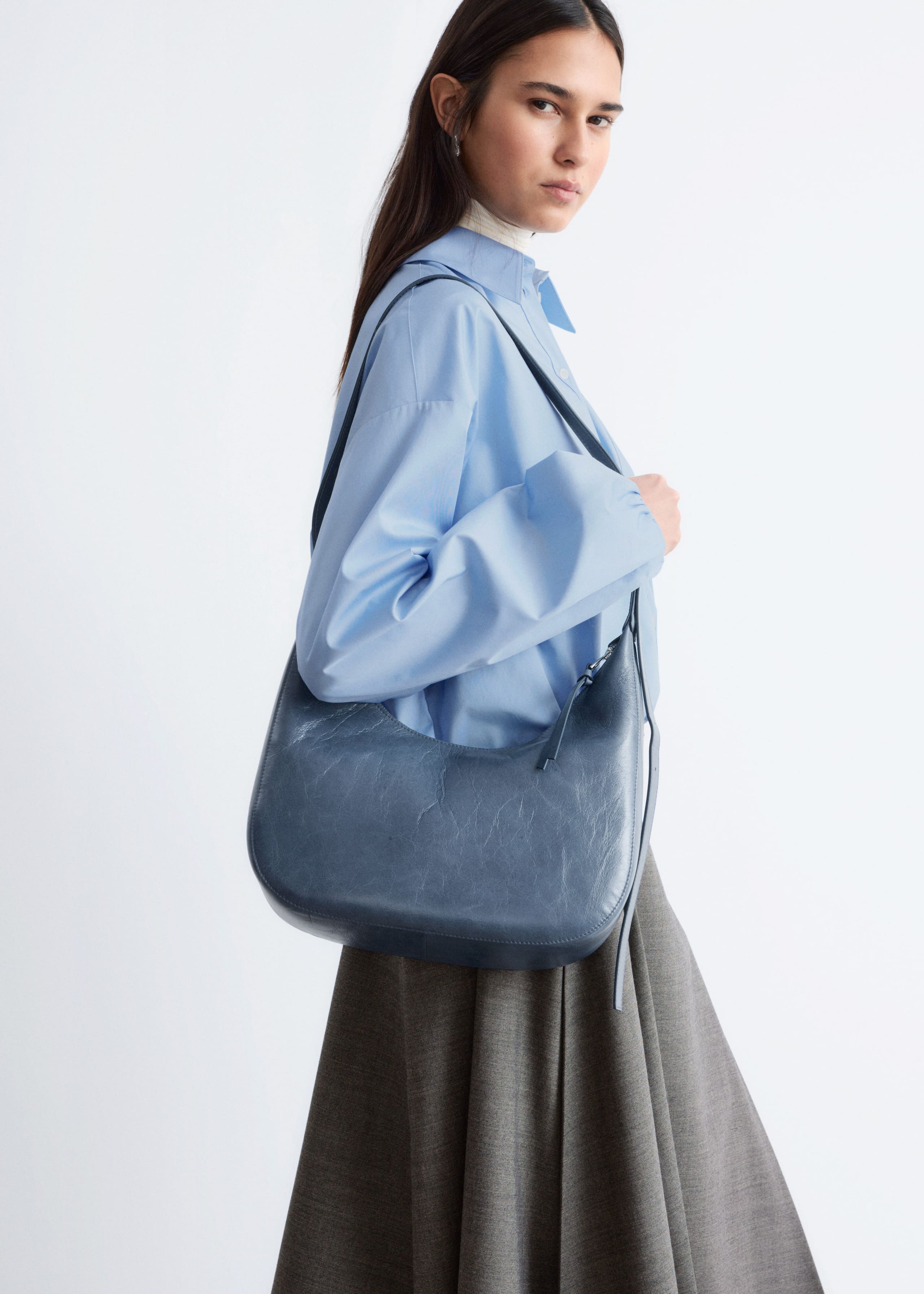 Image of Leather Crossbody Bag